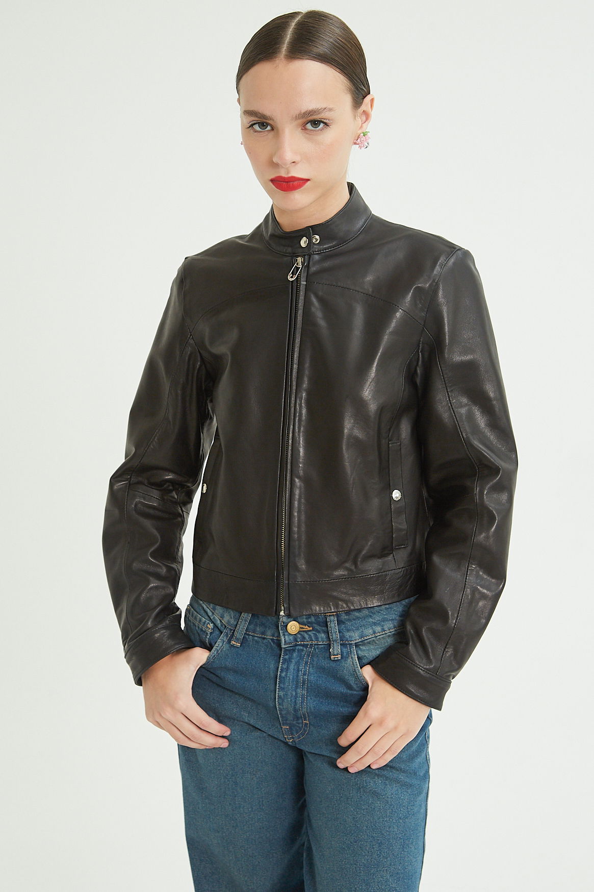 CAMPERA DE CUERO BROWN // OVINO