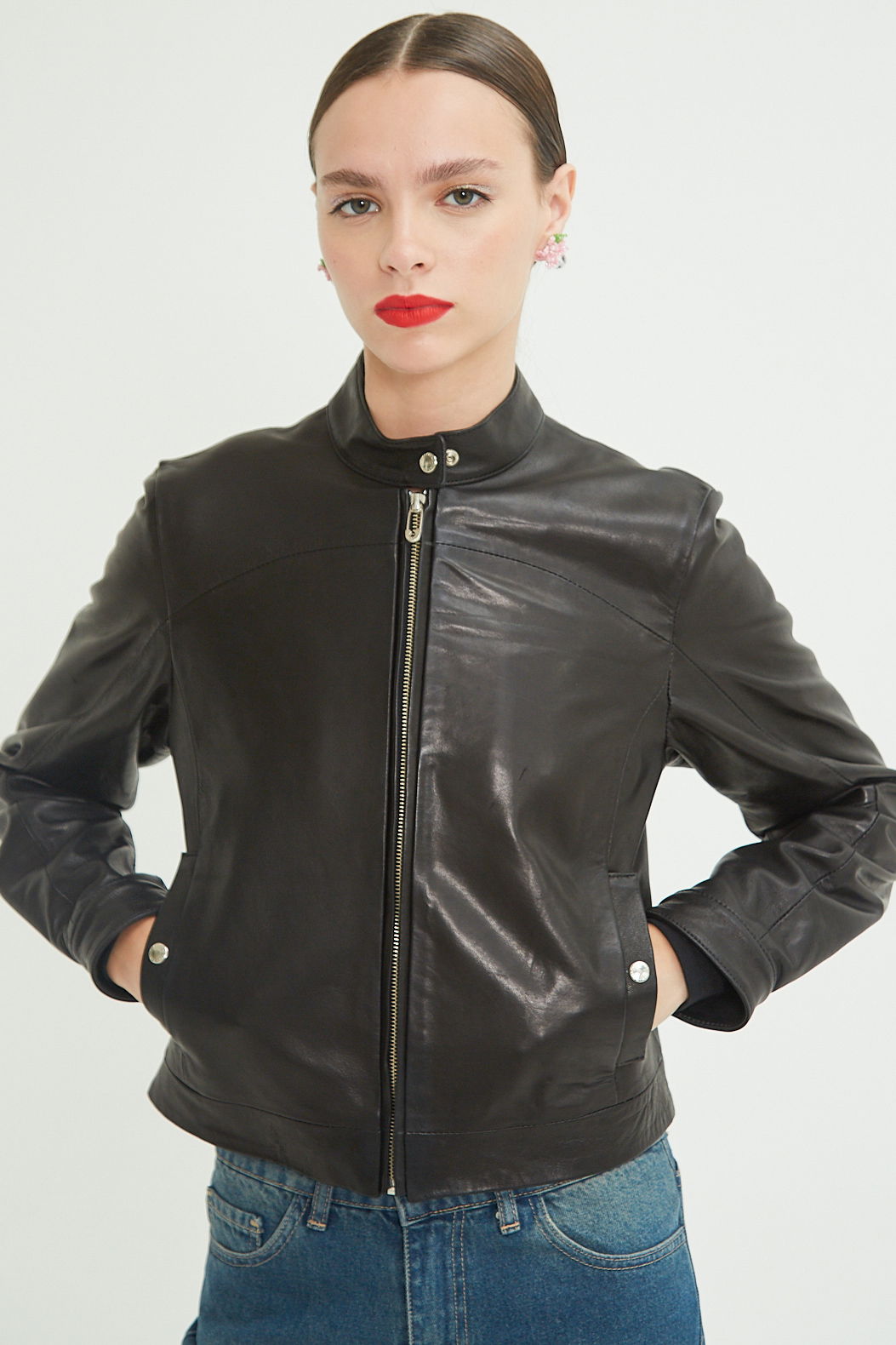 CAMPERA DE CUERO BROWN // OVINO