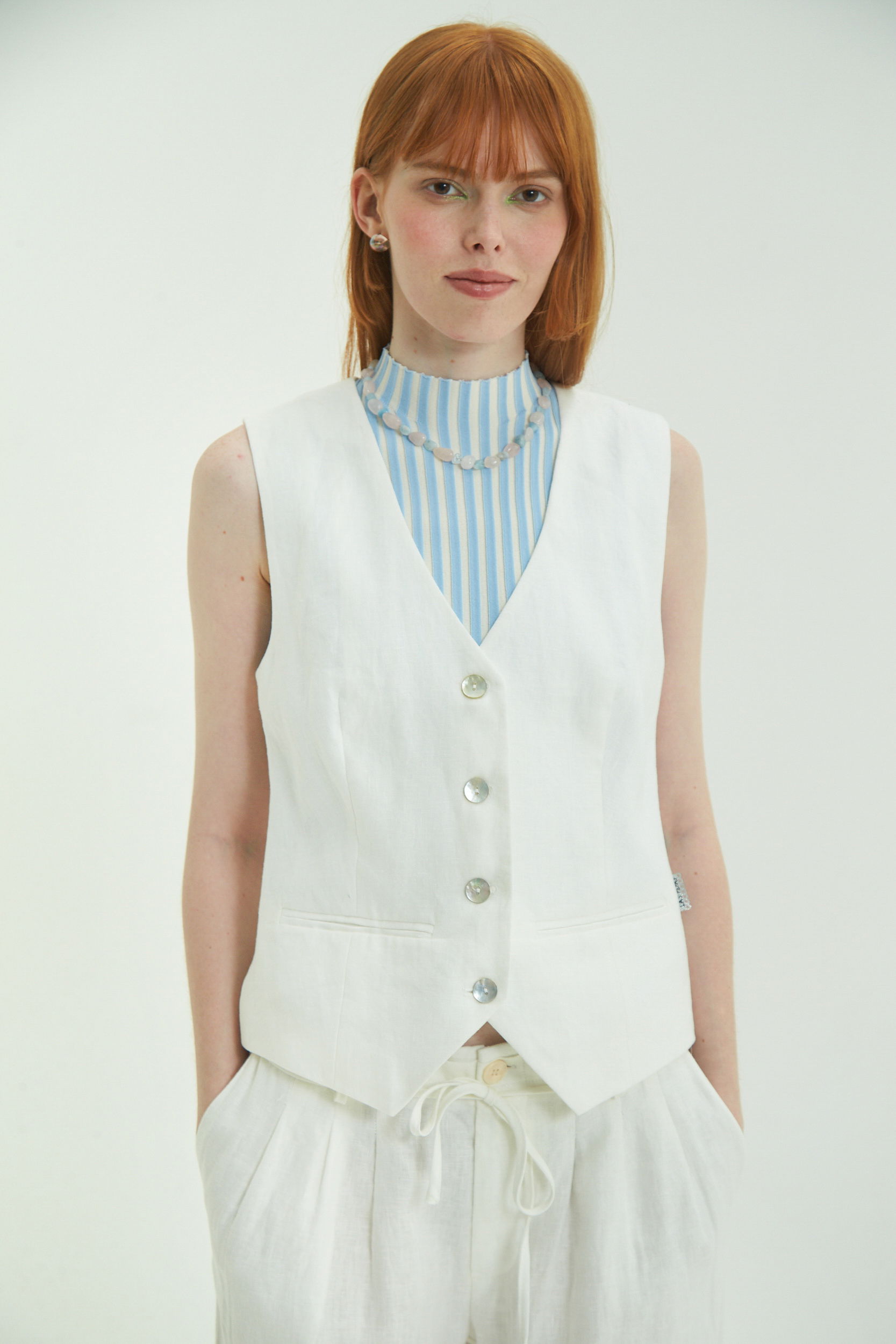 CHALECO DE LINO MARCIA