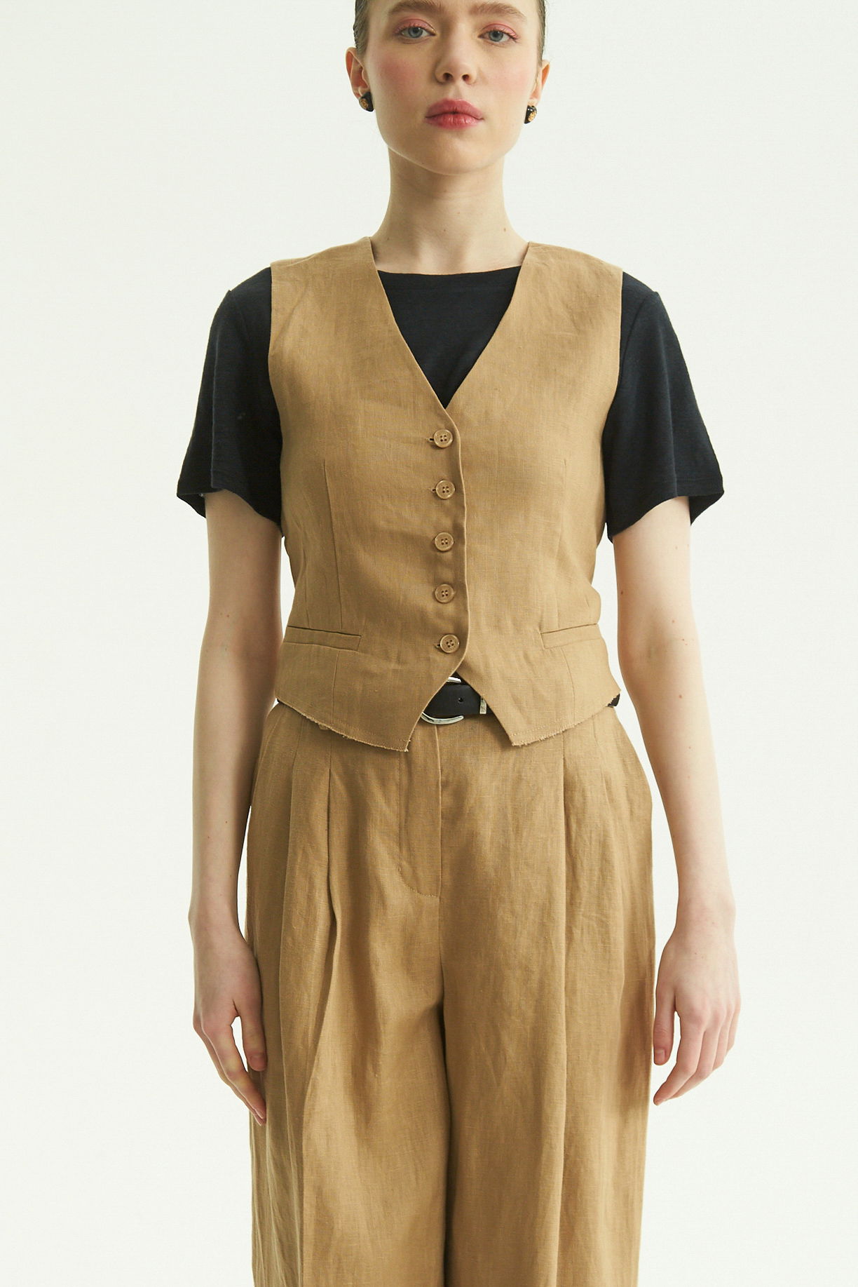 CHALECO DE LINO OLYMPIA