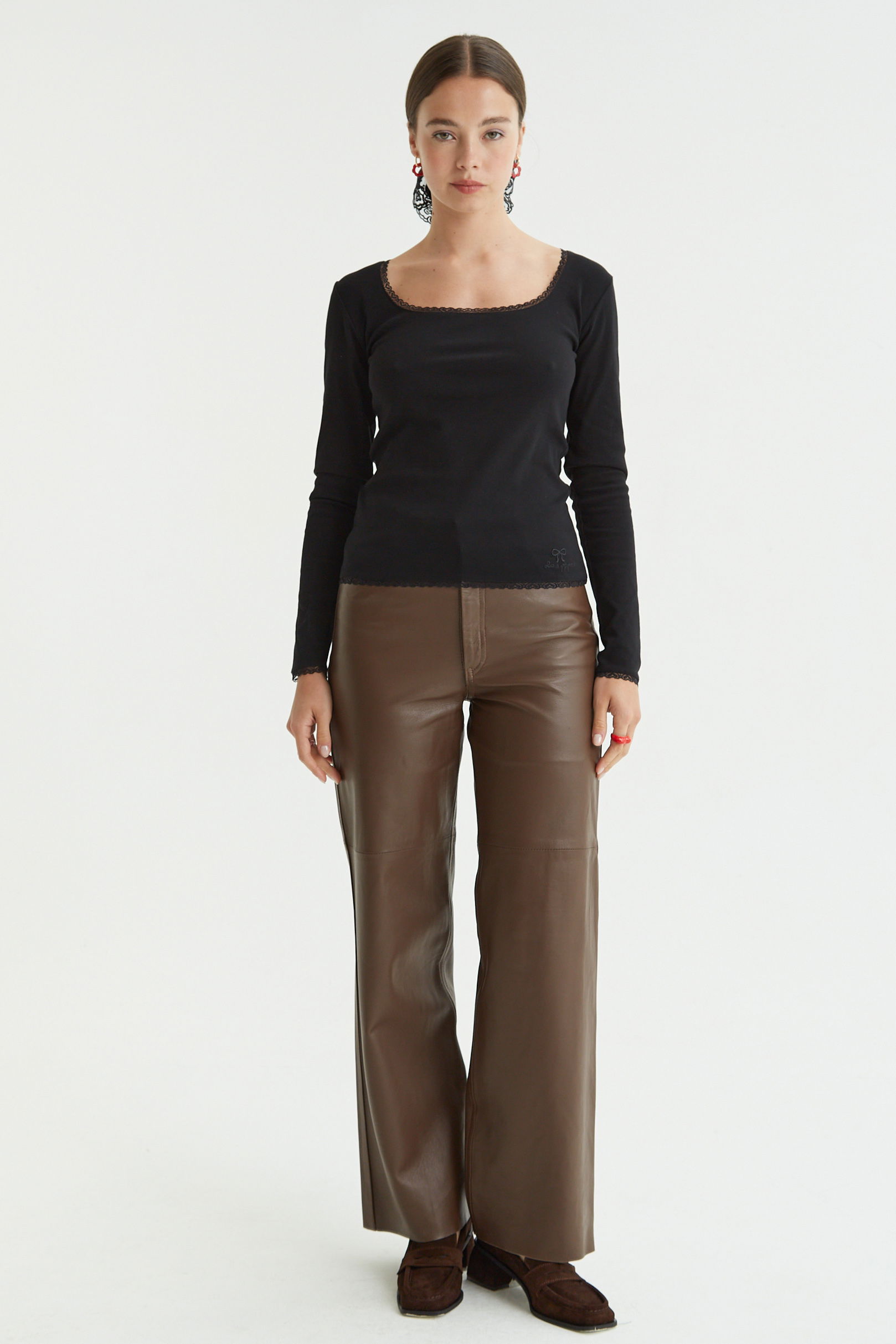 PANTALON DE CUERO LUNA / OVINO ITALIANO