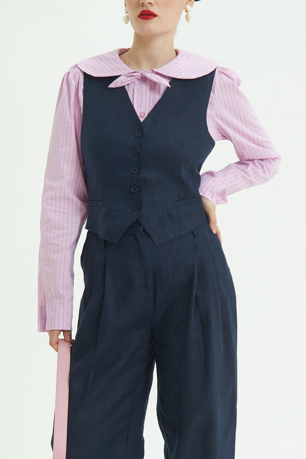 CHALECO DE LINO OLYMPIA