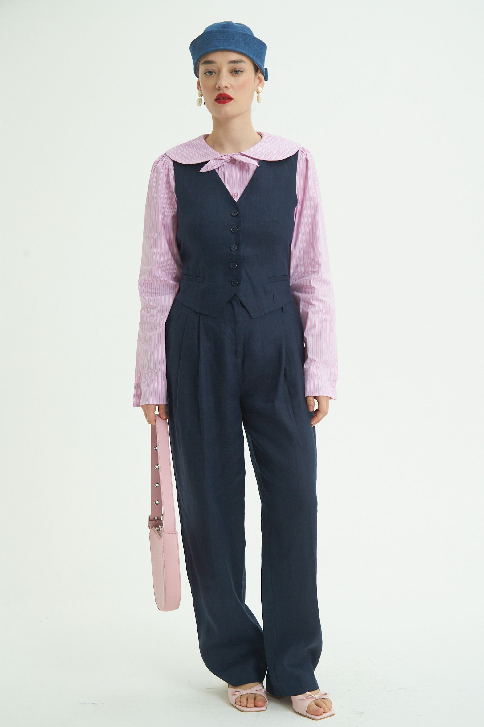 CHALECO DE LINO OLYMPIA