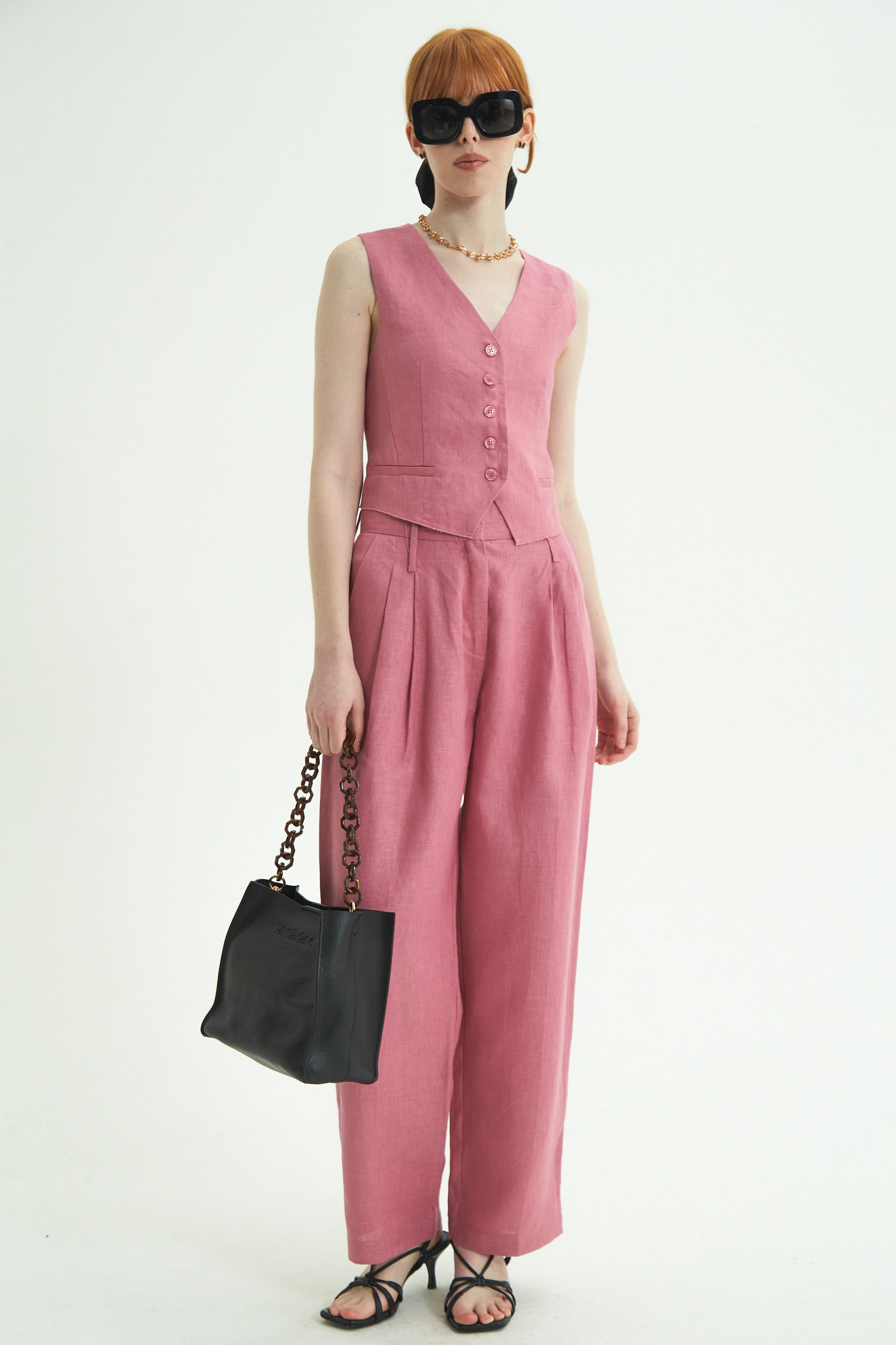 CHALECO DE LINO OLYMPIA