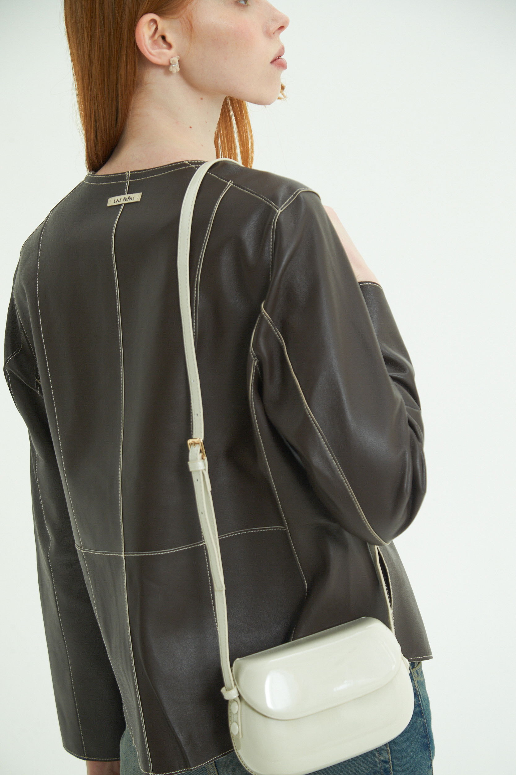 CAMPERA DE CUERO GAL REVERSIBLE