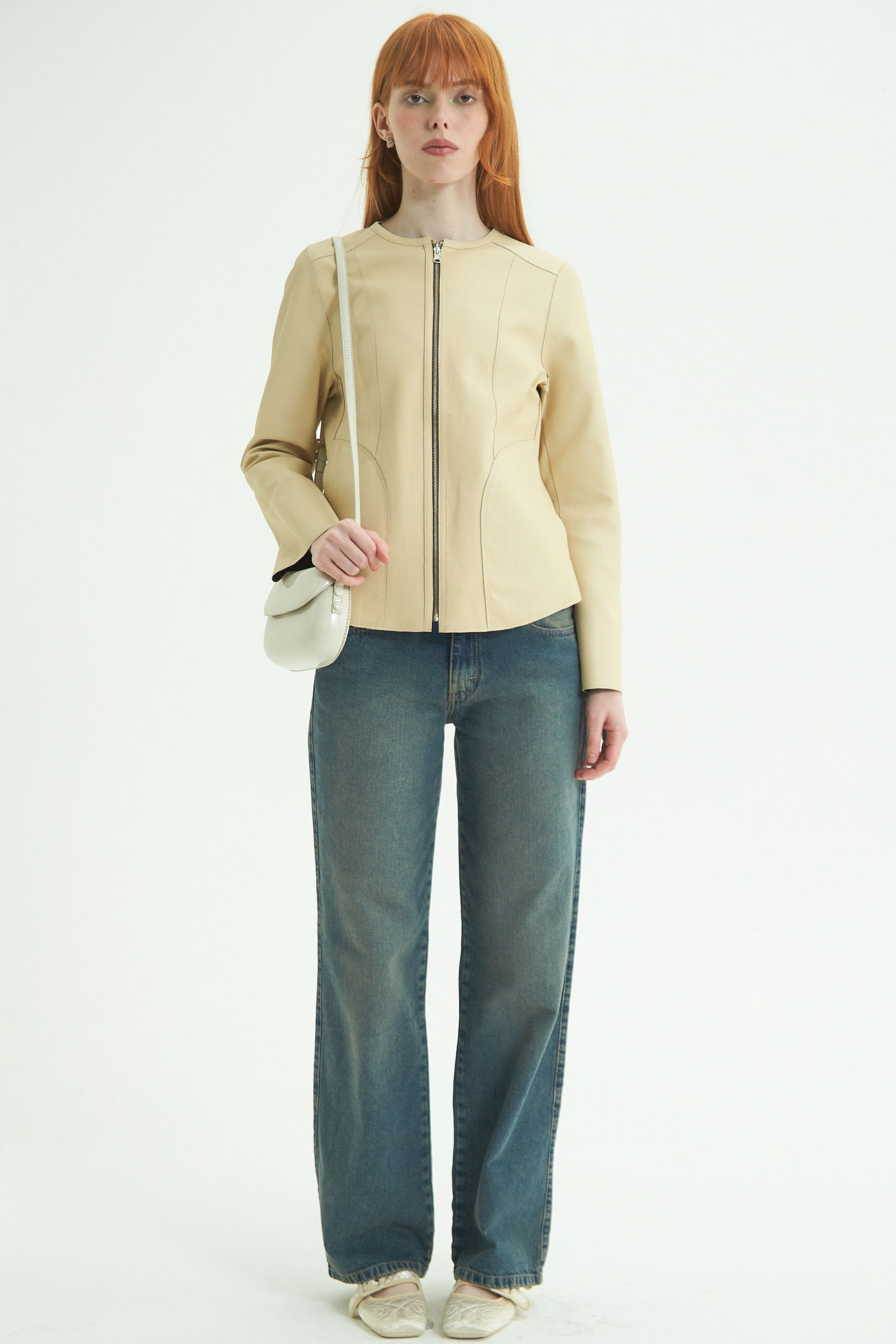 CAMPERA DE CUERO GAL REVERSIBLE