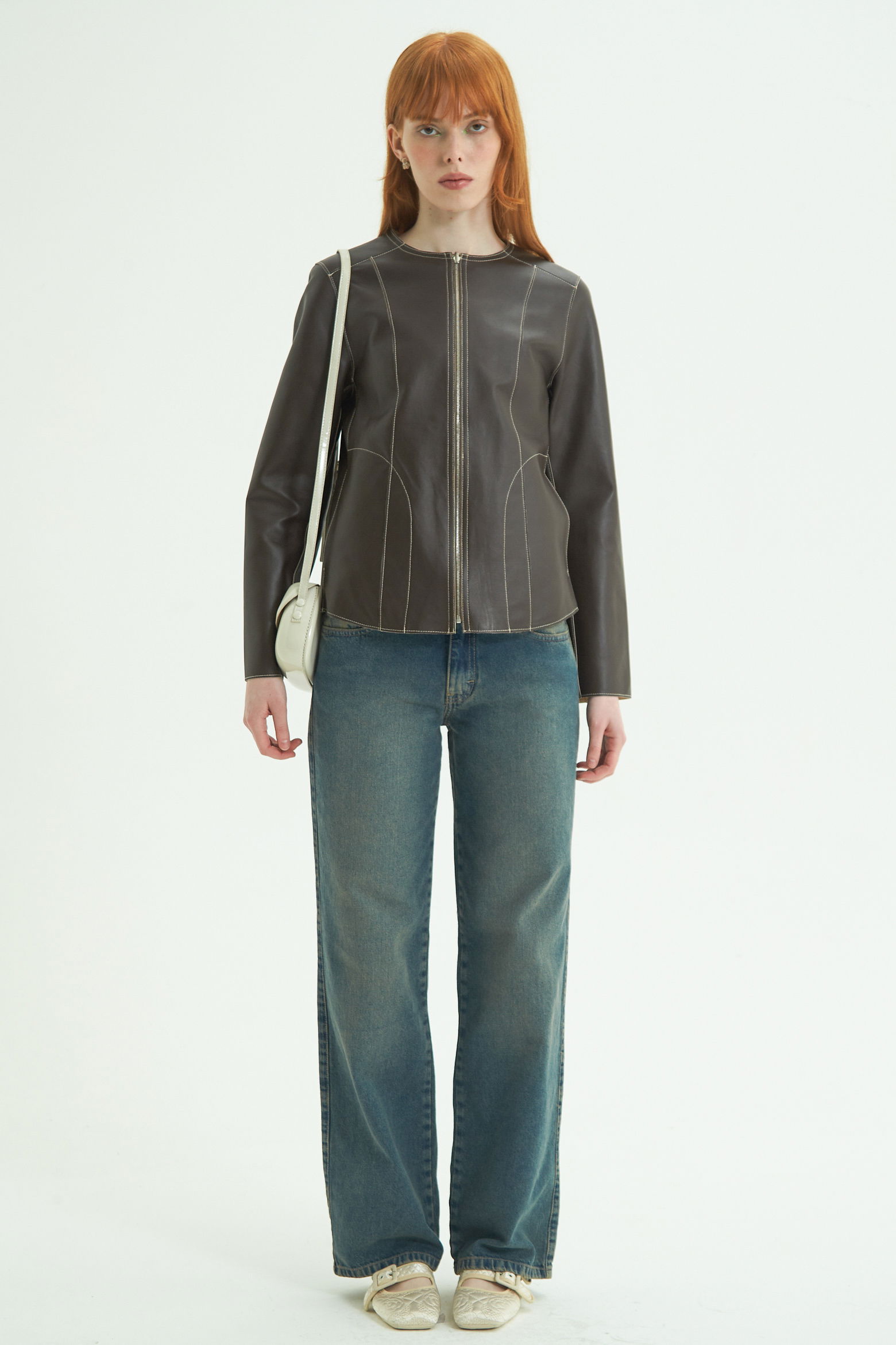 CAMPERA DE CUERO GAL REVERSIBLE