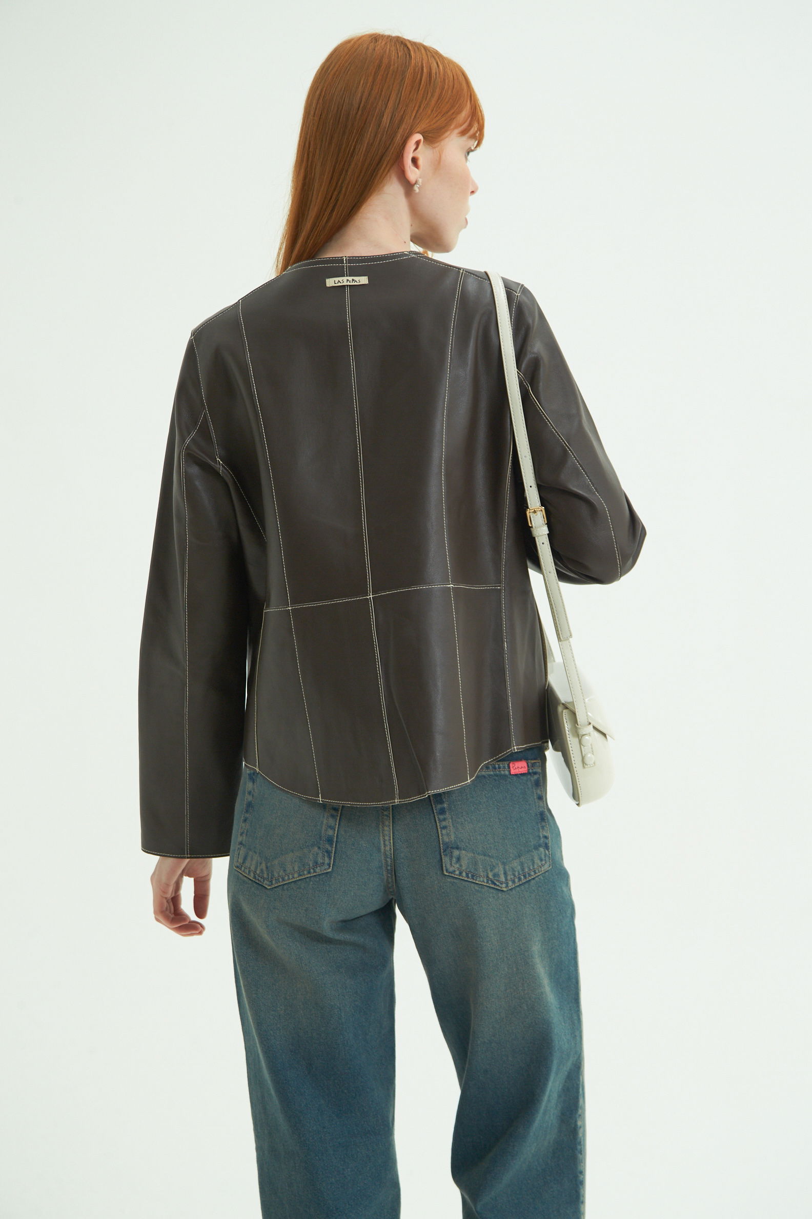 CAMPERA DE CUERO GAL REVERSIBLE
