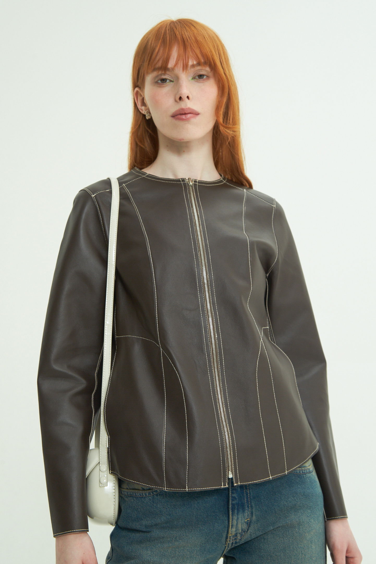 CAMPERA DE CUERO GAL REVERSIBLE