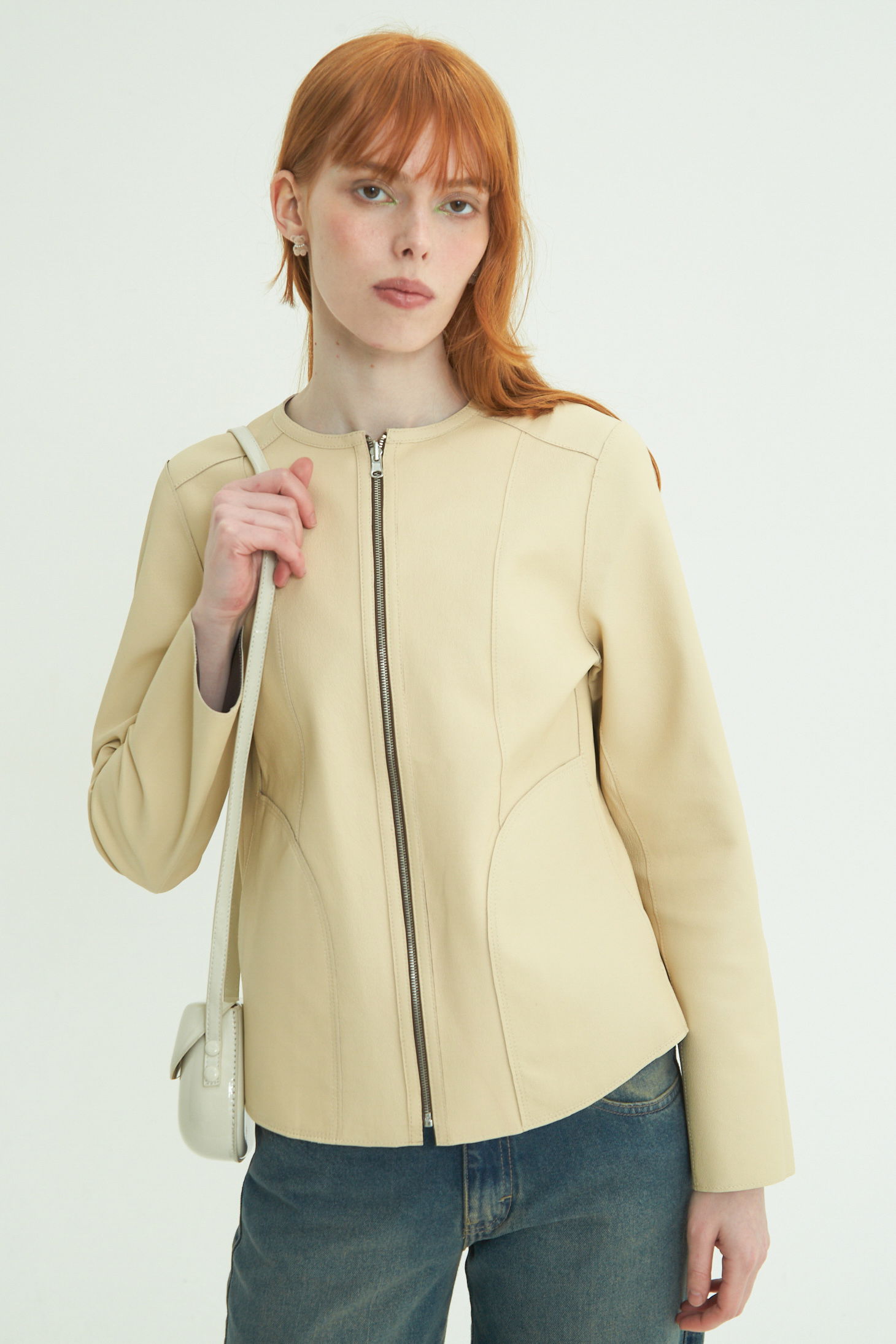CAMPERA DE CUERO GAL REVERSIBLE