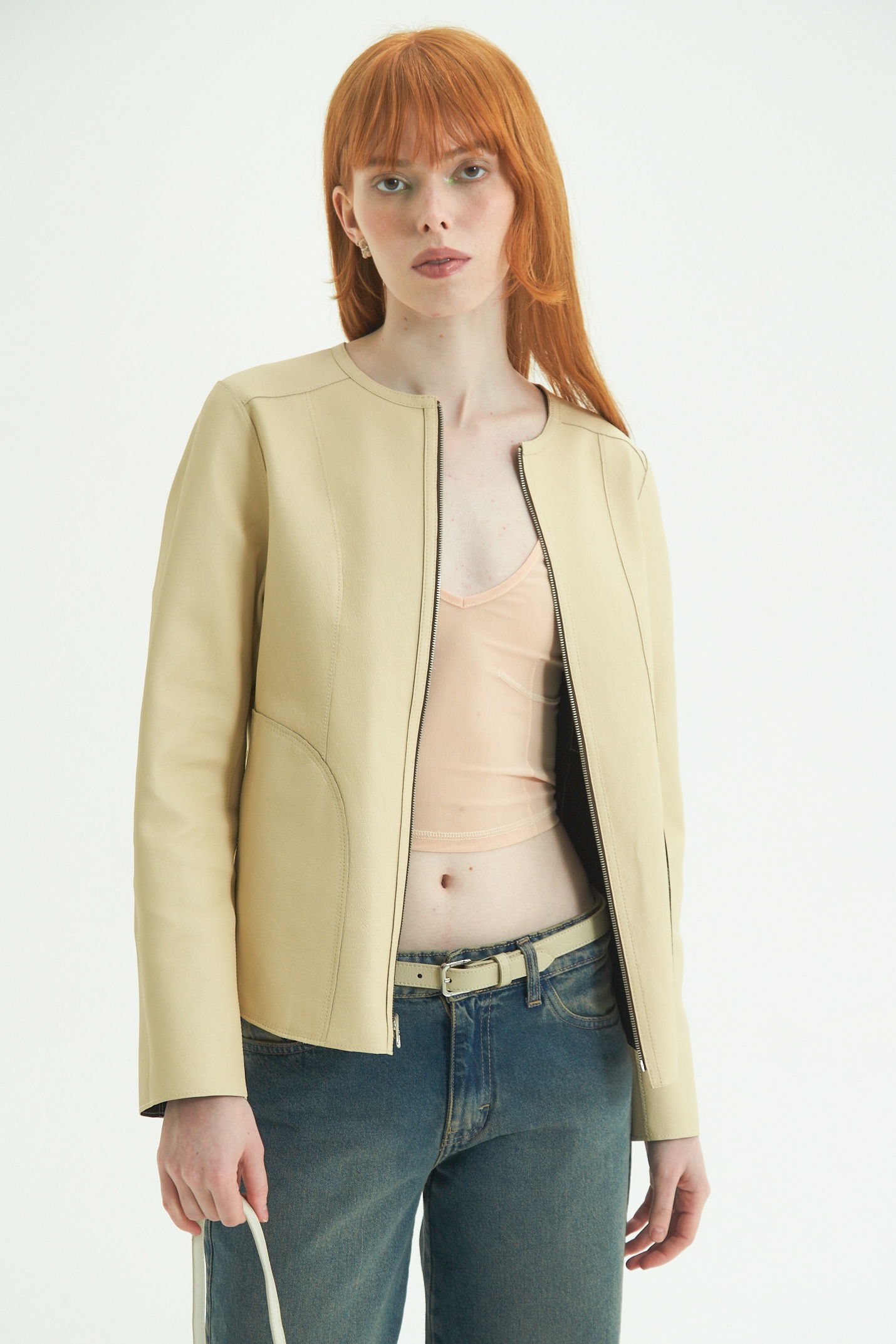 CAMPERA DE CUERO GAL REVERSIBLE