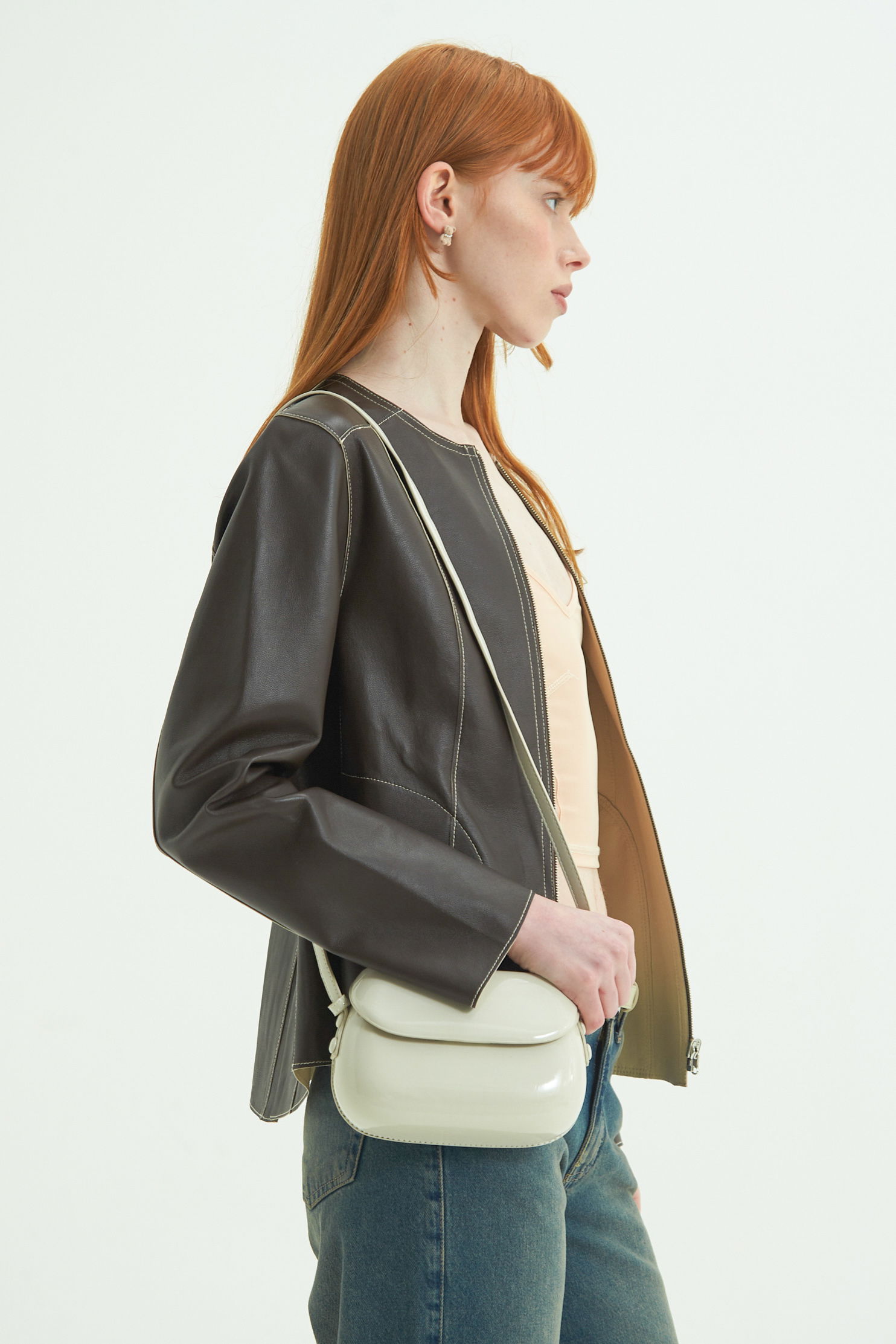 CAMPERA DE CUERO GAL REVERSIBLE