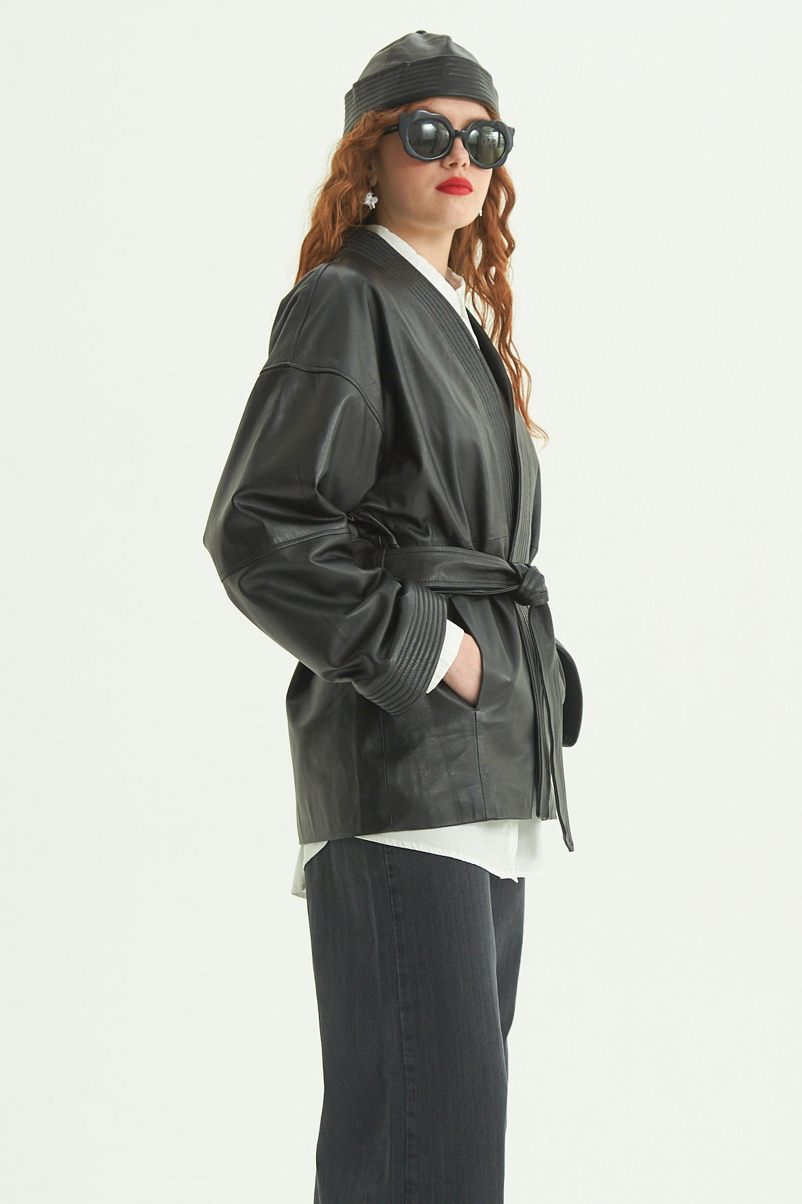 KIMONO DE CUERO LIU // OVINO 