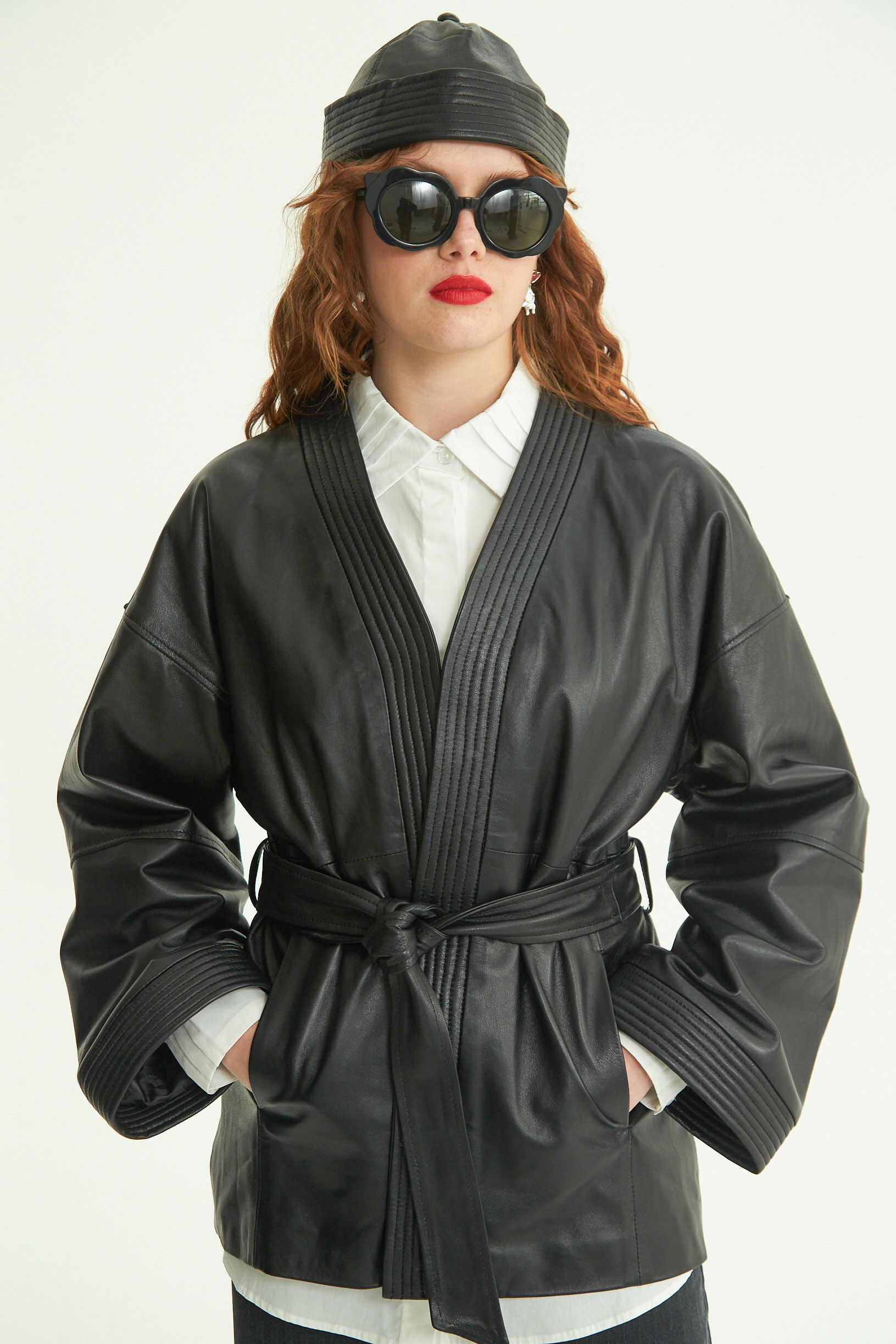KIMONO DE CUERO LIU // OVINO 