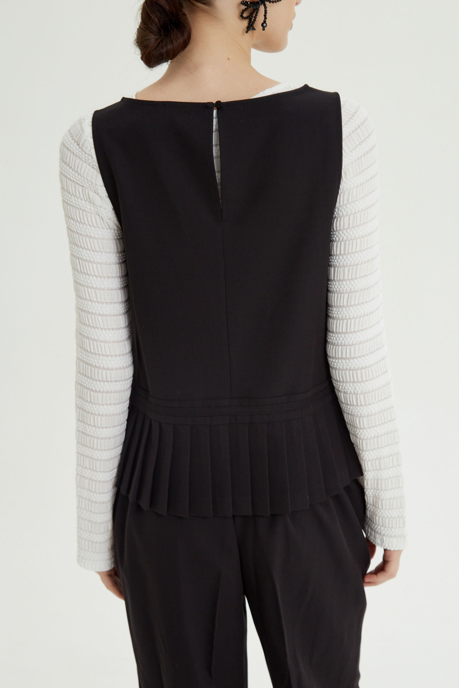 BLUSA SASTRERA PLISADA PORTIA