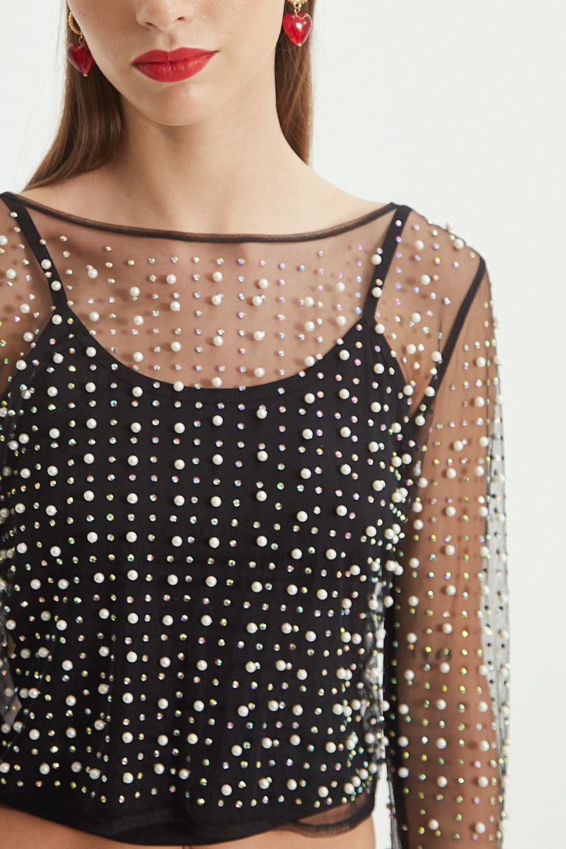 REMERA BORDADA PEARL