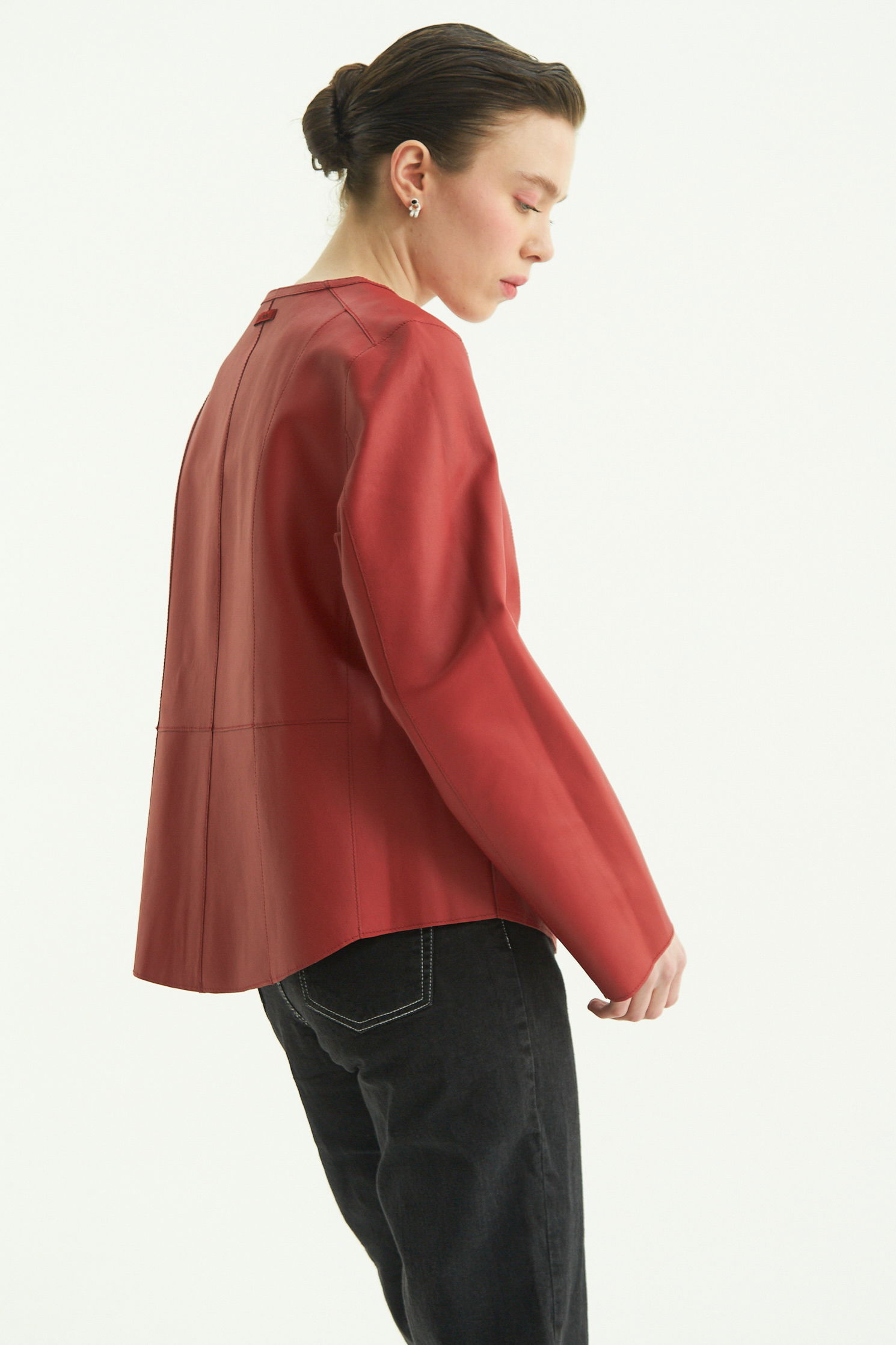 CAMPERA DE CUERO GAL REVERSIBLE