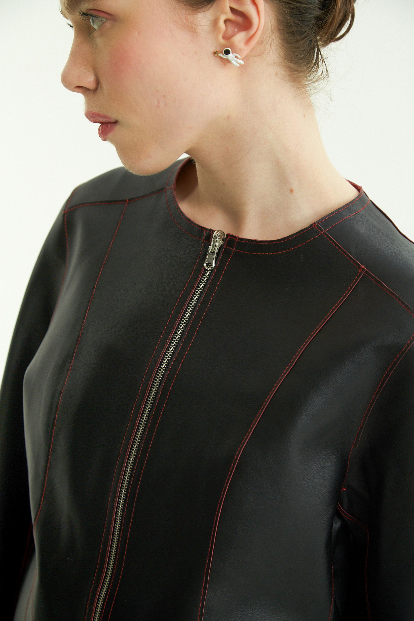 CAMPERA DE CUERO GAL REVERSIBLE