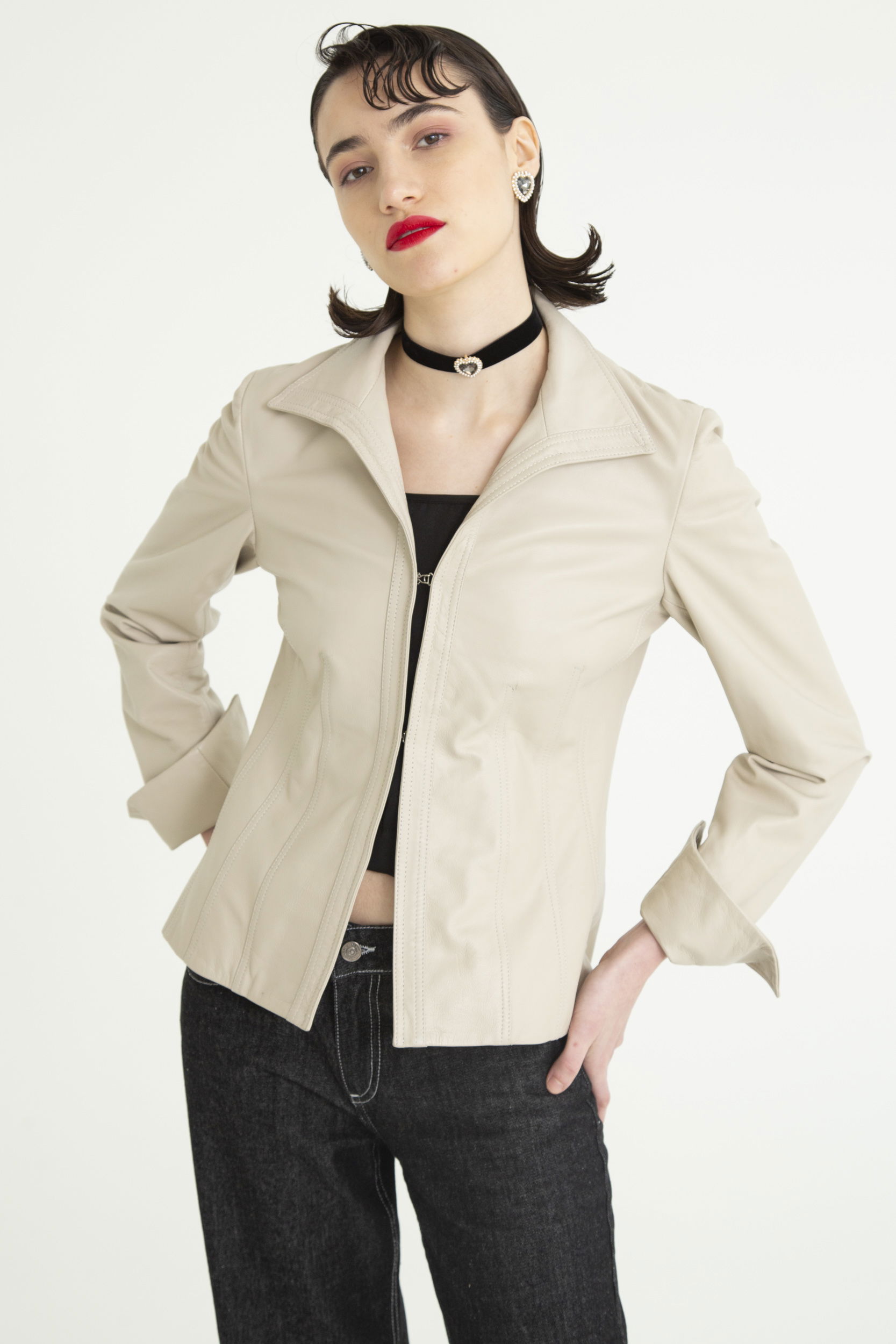 SACO DE CUERO JACOBS // OVINO ITALIANO