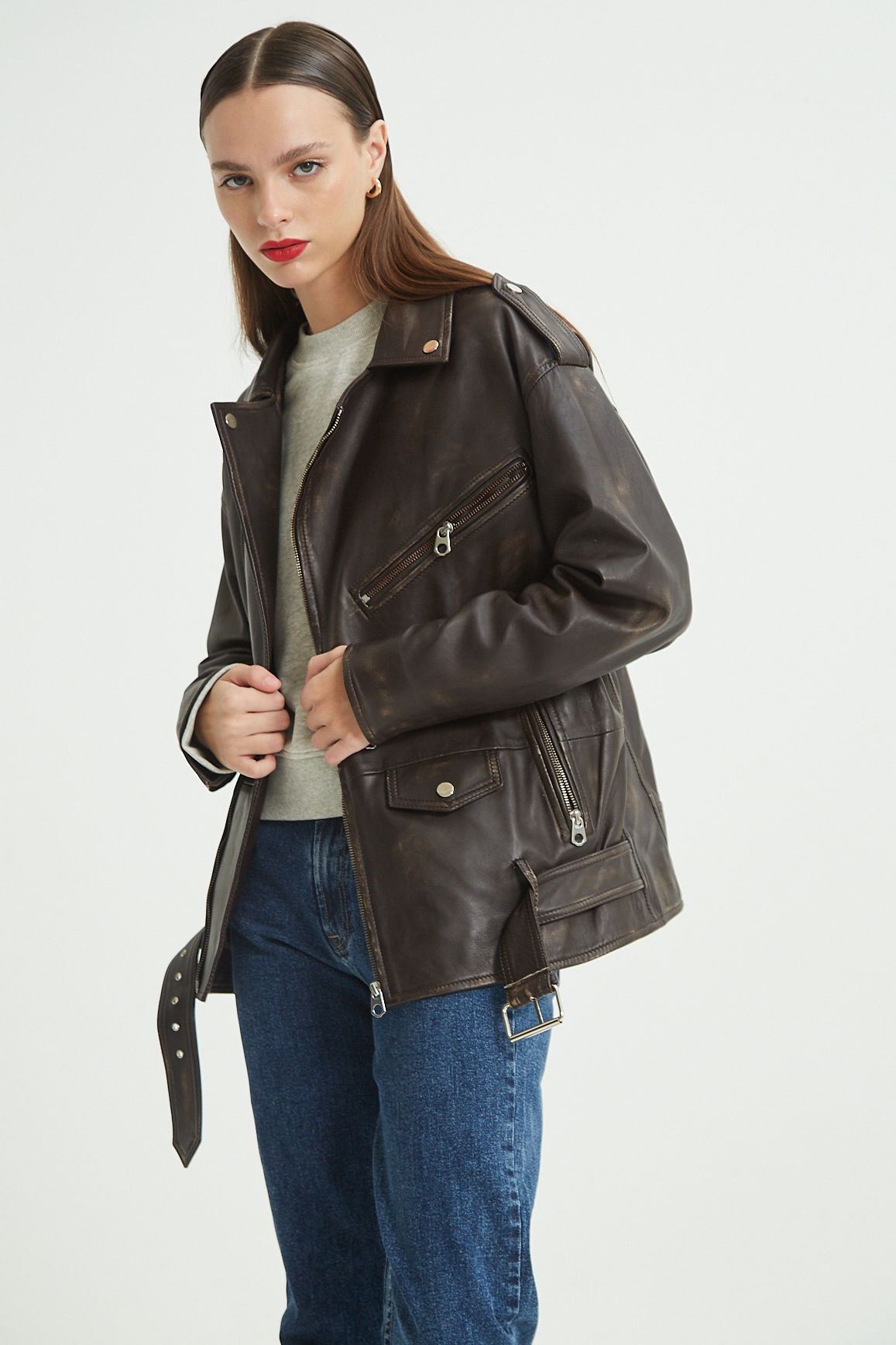 CAMPERA DE CUERO STEWART