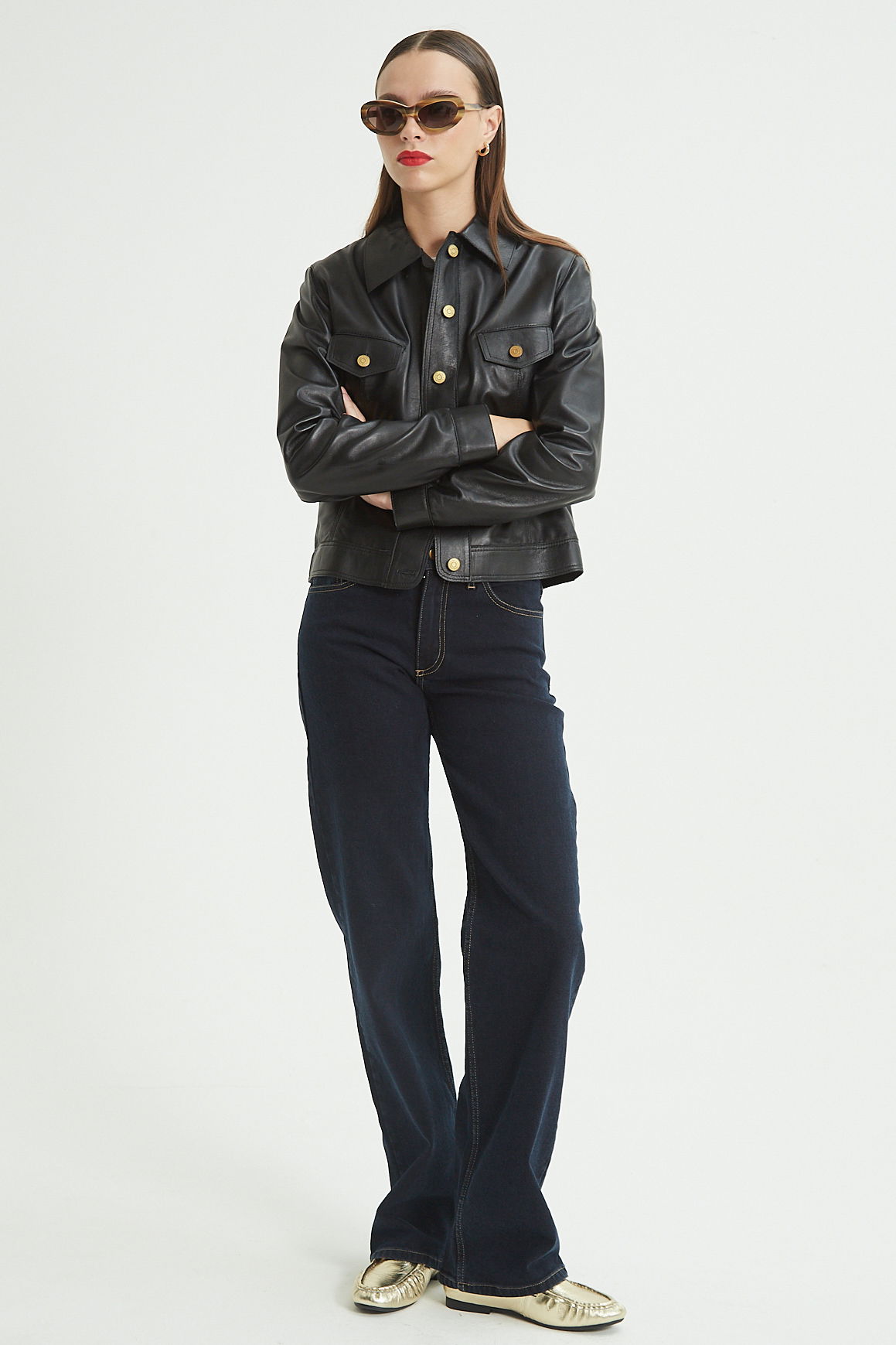 CAMPERA DE CUERO SARA//OVINO ITALIANO