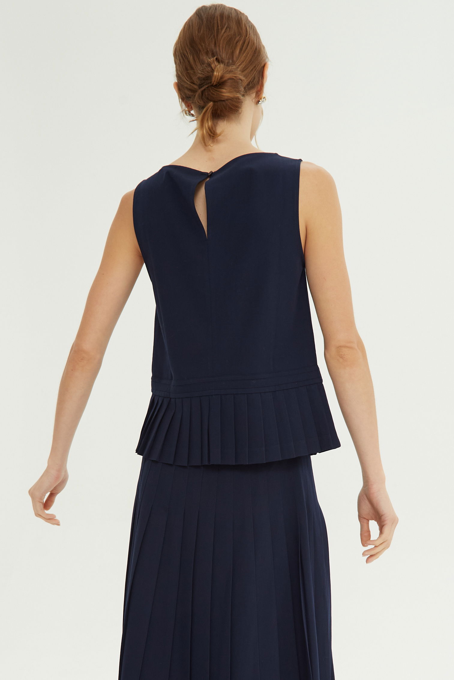 BLUSA SASTRERA PLISADA PORTIA