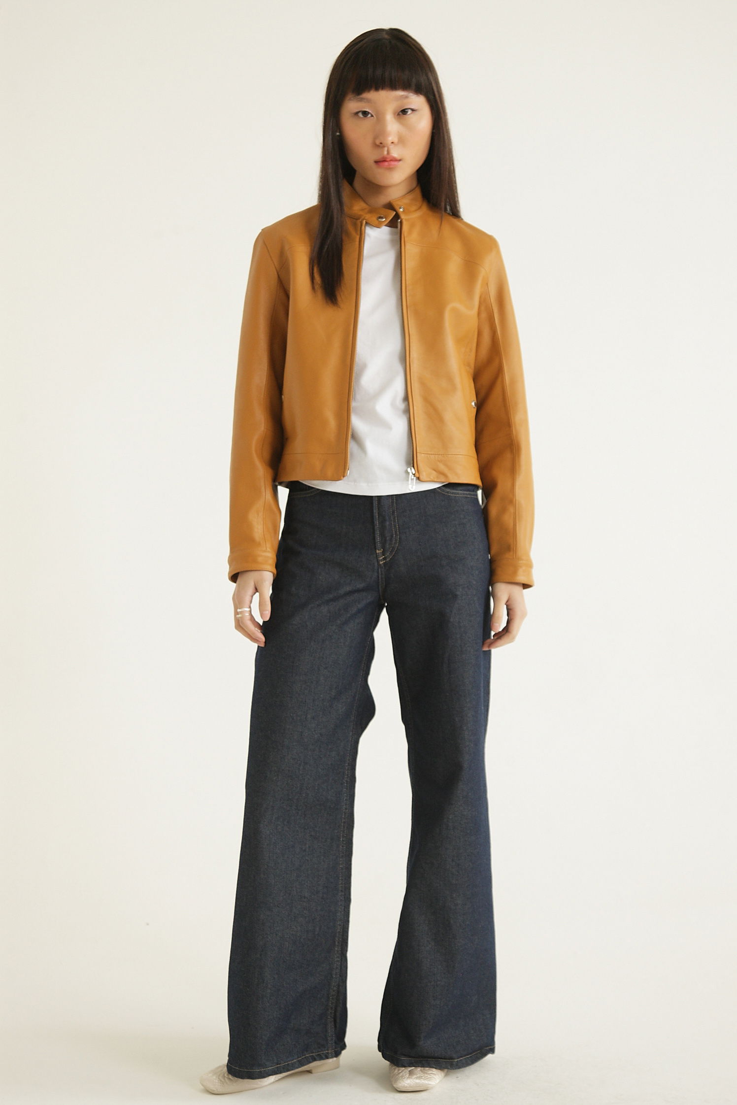 CAMPERA DE CUERO BROWN // OVINO