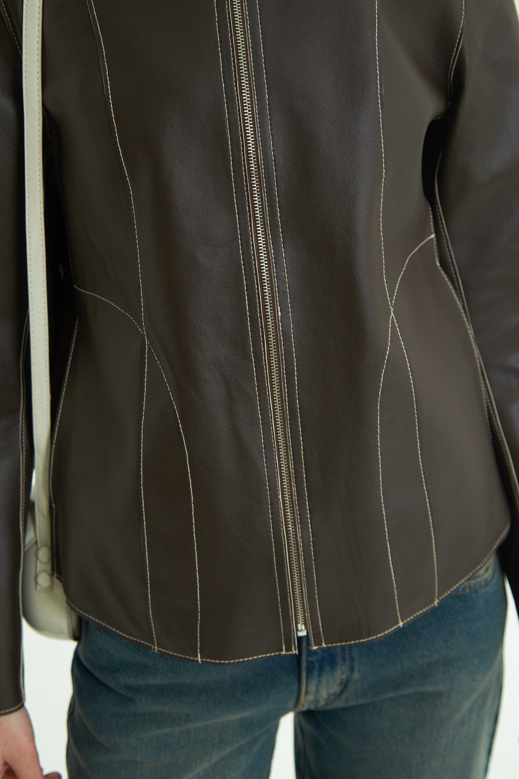 CAMPERA DE CUERO GAL REVERSIBLE