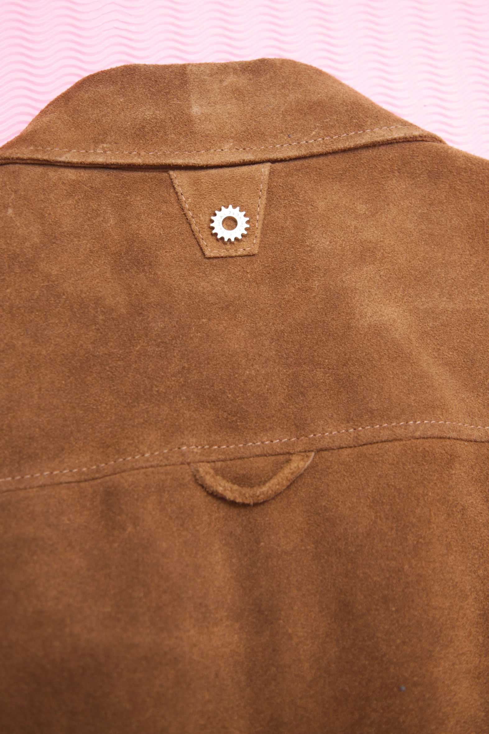 CAMPERA DE CUERO ONIX GAMUZÓN