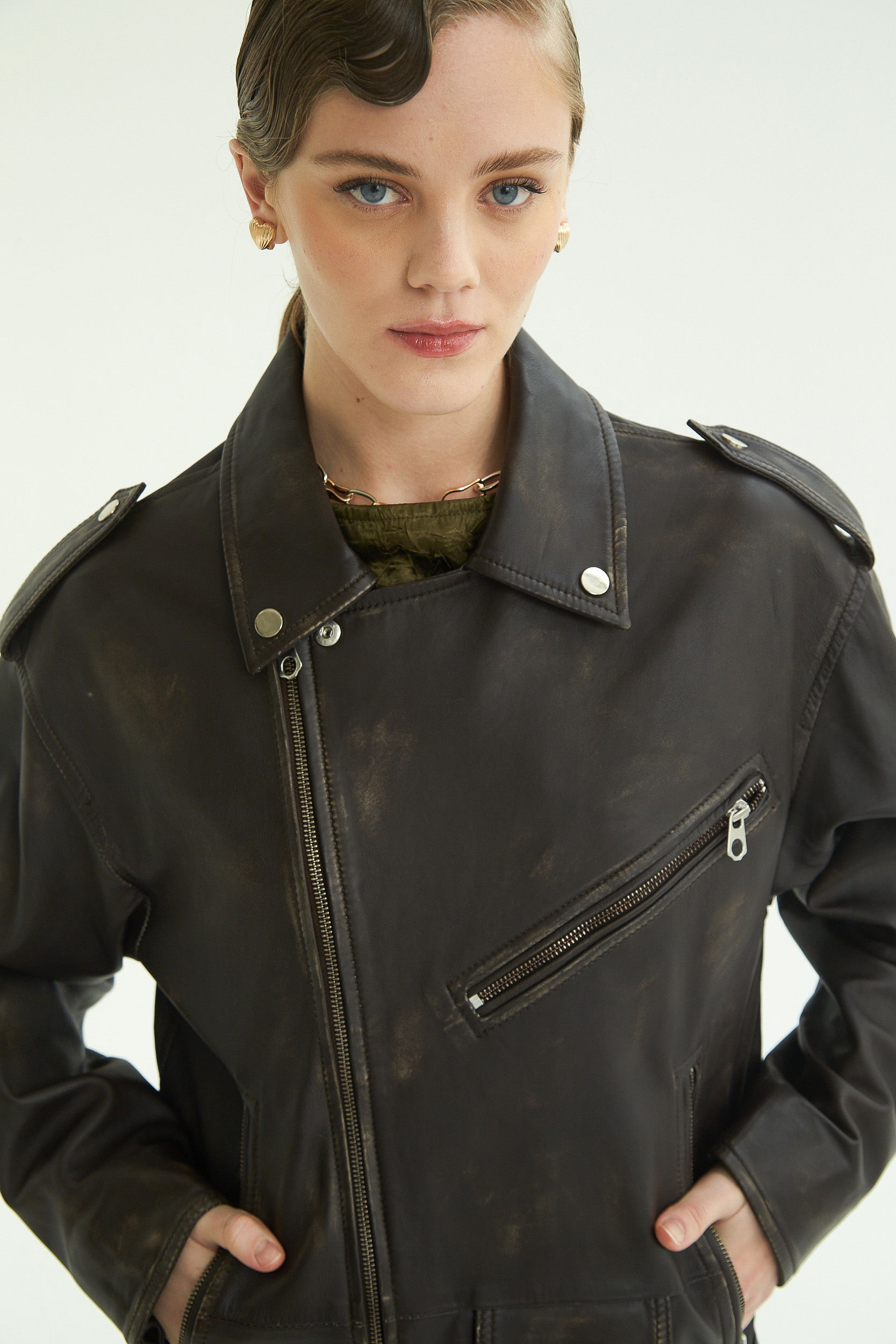 CAMPERA DE CUERO STEWART