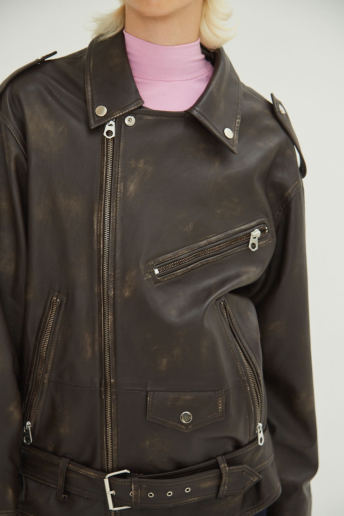 CAMPERA DE CUERO STEWART