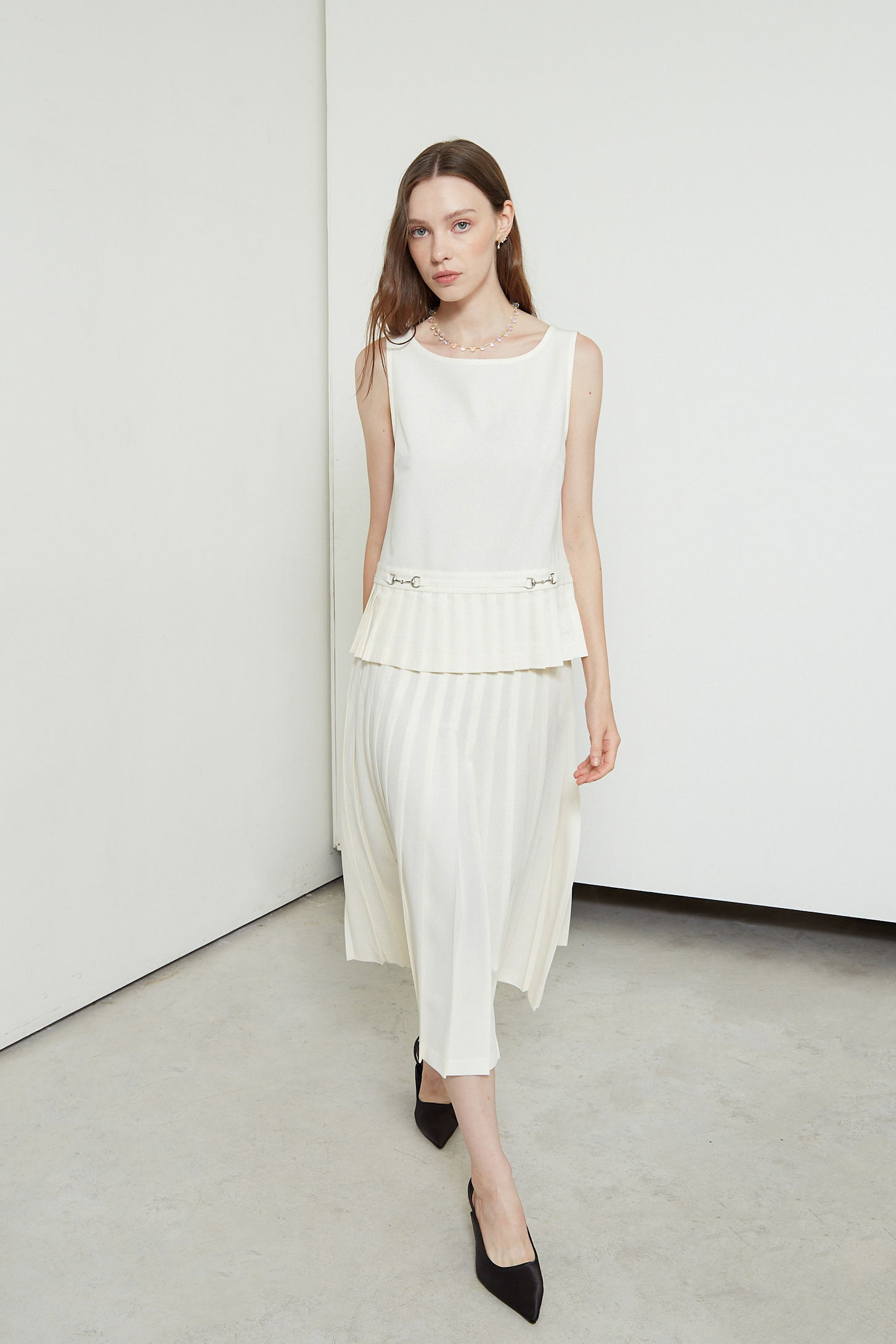 BLUSA SASTRERA PLISADA PORTIA