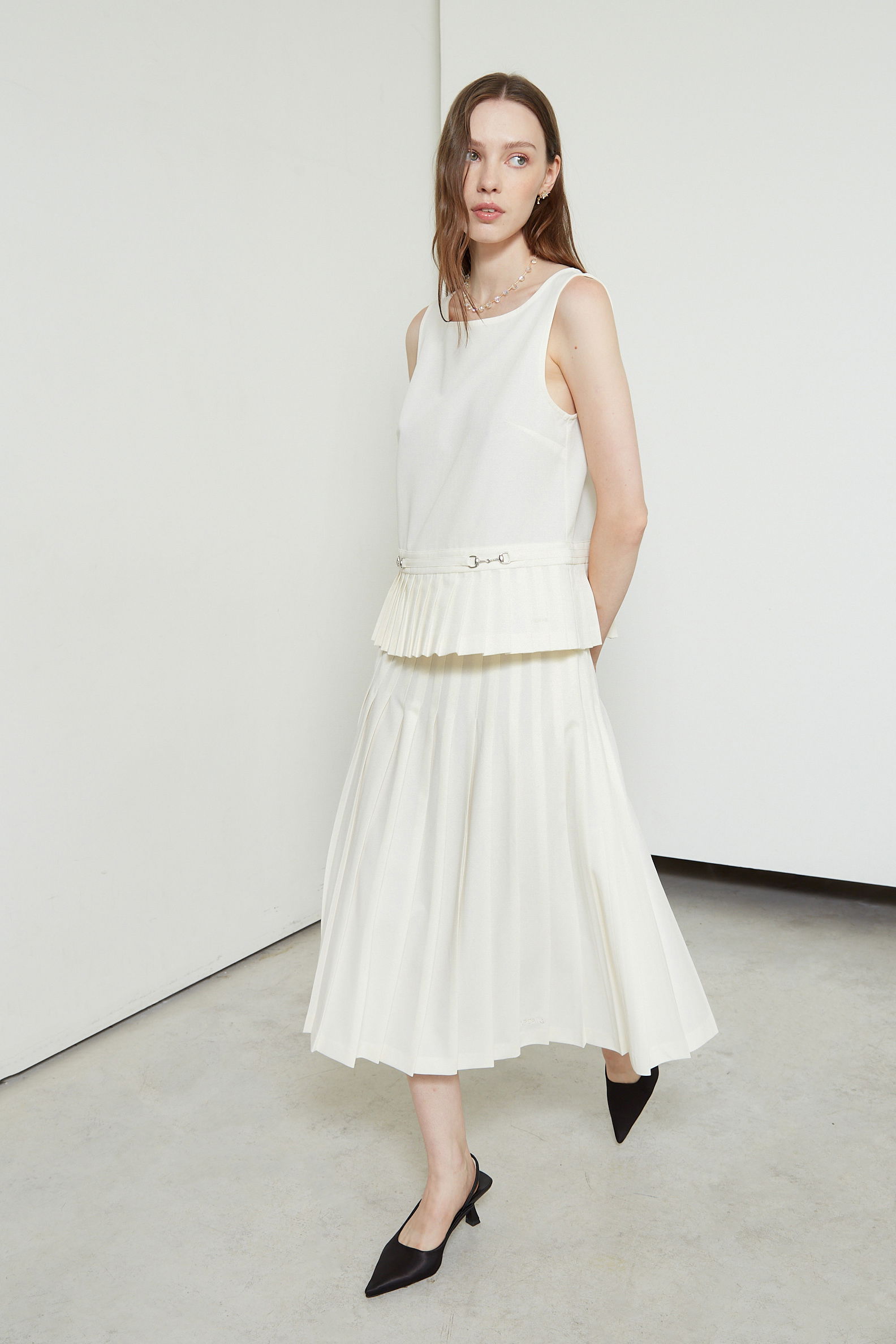 FALDA MIDI PLISADA PORTIA