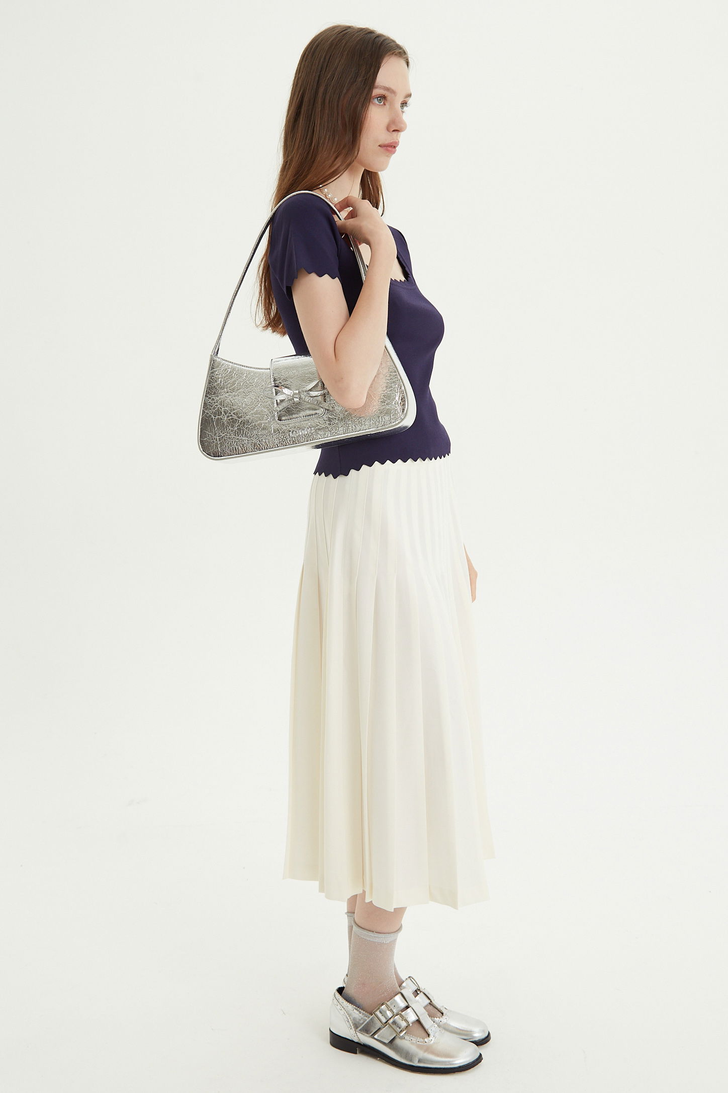 FALDA MIDI PLISADA PORTIA