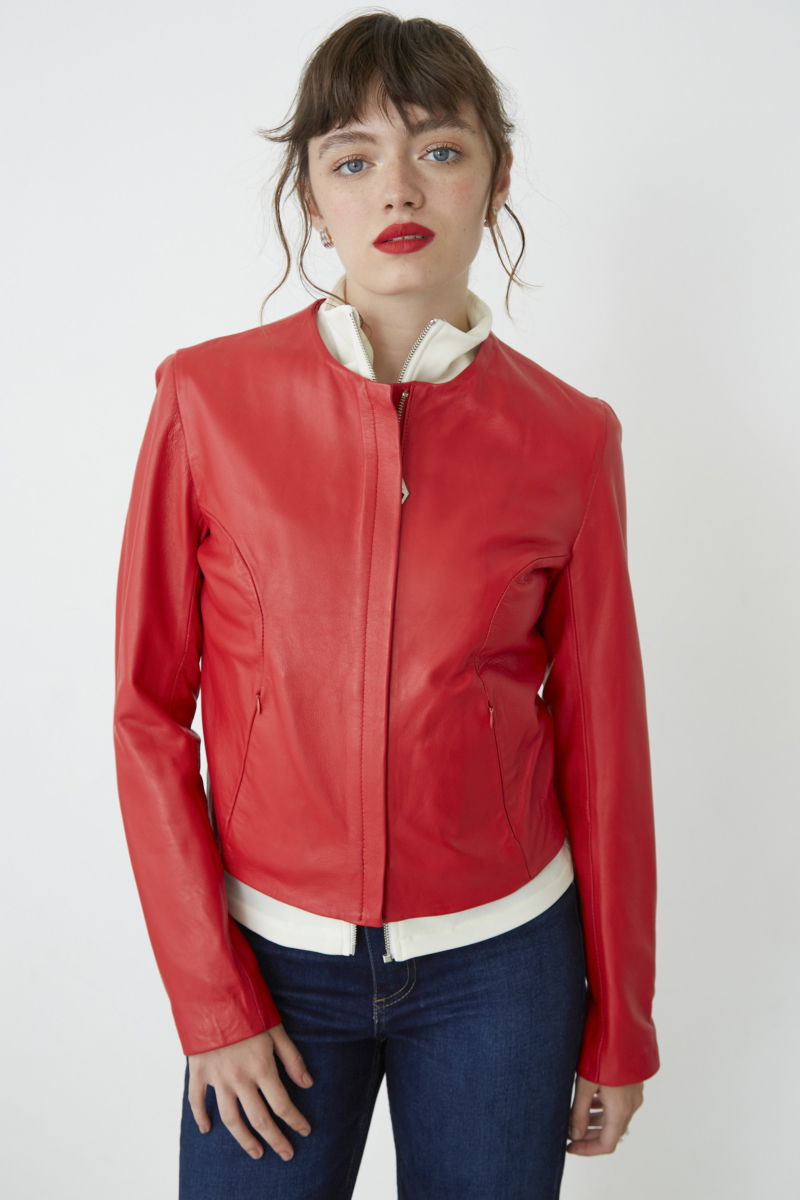 CAMPERA DE CUERO MARION // OVINO ITALIANO