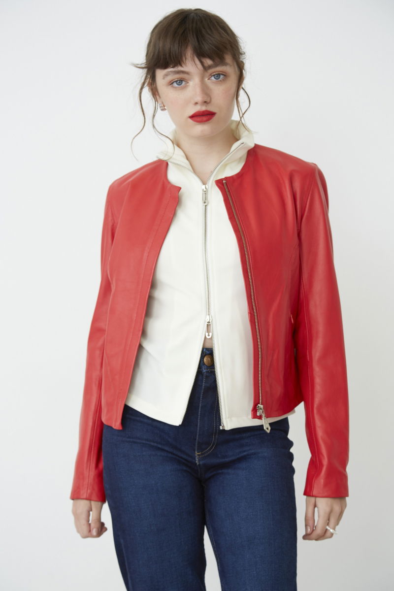 CAMPERA DE CUERO MARION // OVINO ITALIANO