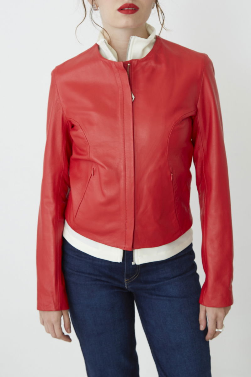 CAMPERA DE CUERO MARION // OVINO ITALIANO