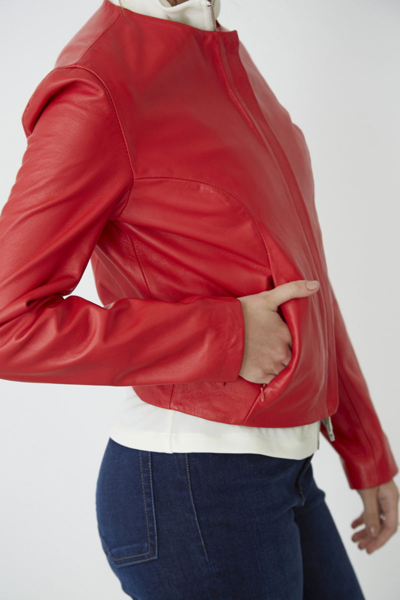 CAMPERA DE CUERO MARION // OVINO ITALIANO