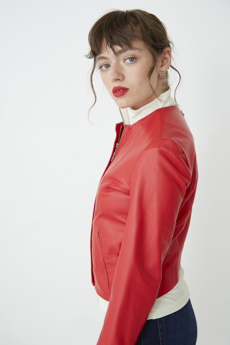CAMPERA DE CUERO MARION // OVINO ITALIANO