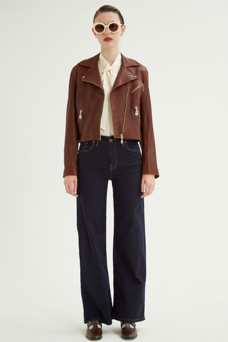 CAMPERA DE CUERO SCARLETT JUMBO // OVINO 