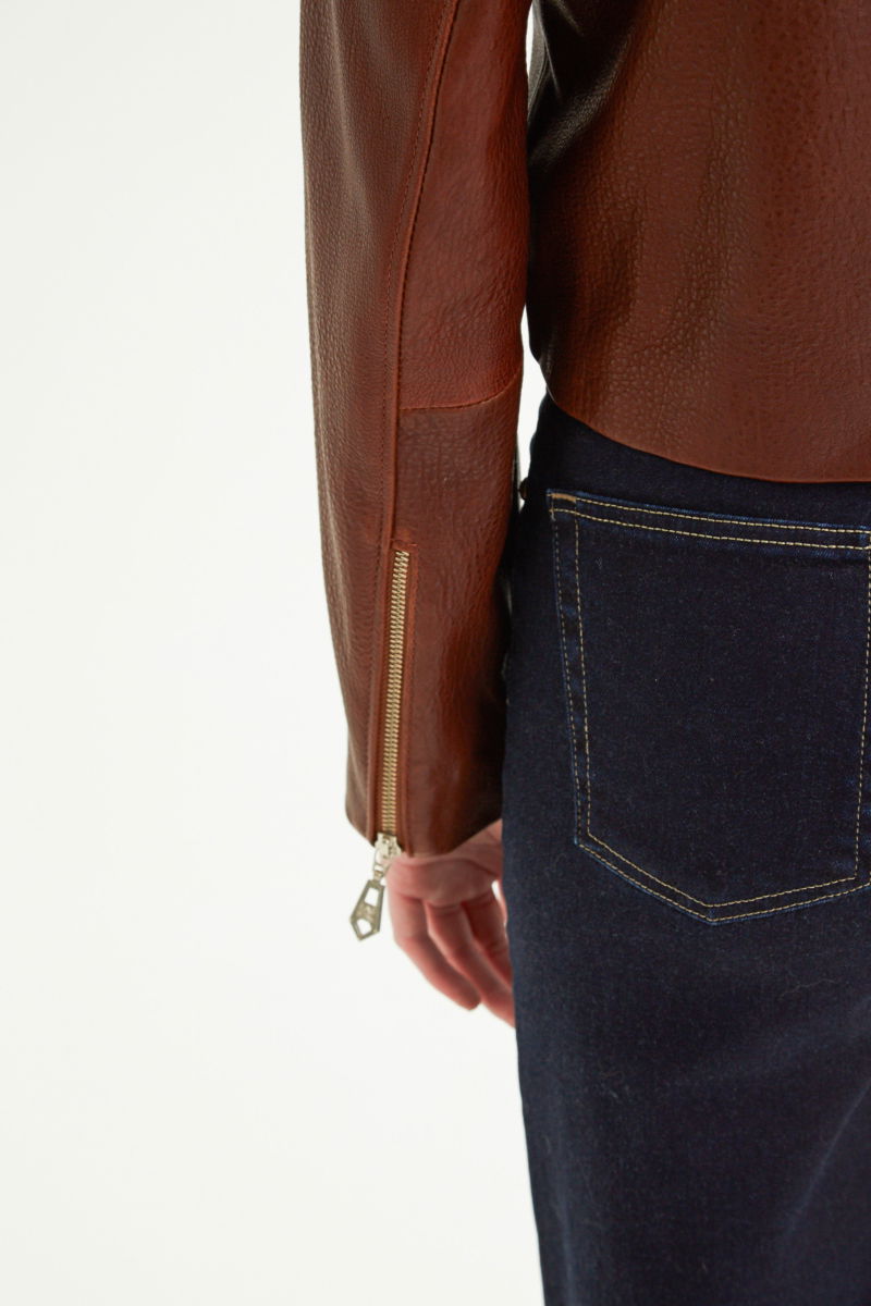 CAMPERA DE CUERO SCARLETT JUMBO // OVINO 