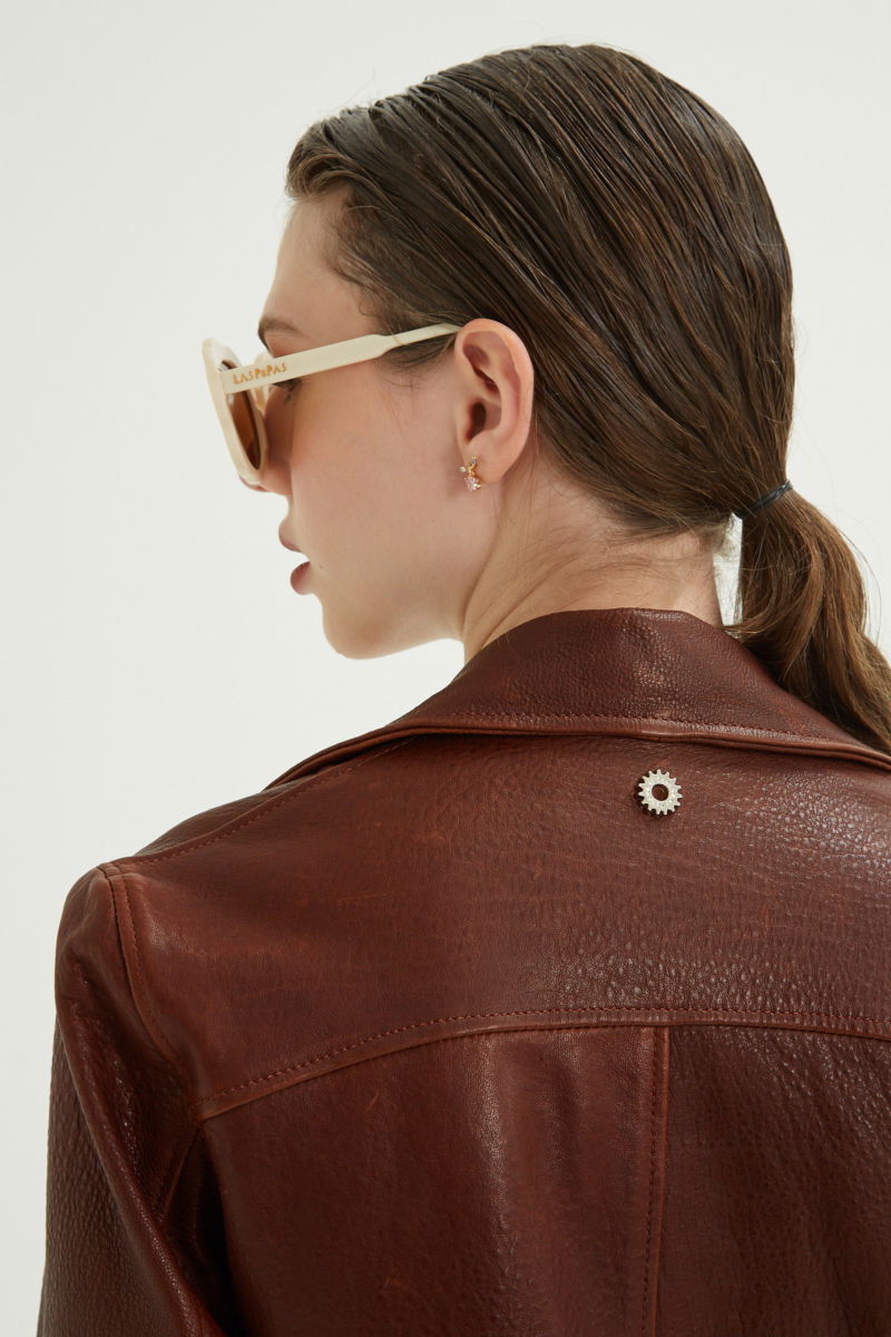 CAMPERA DE CUERO SCARLETT JUMBO // OVINO 