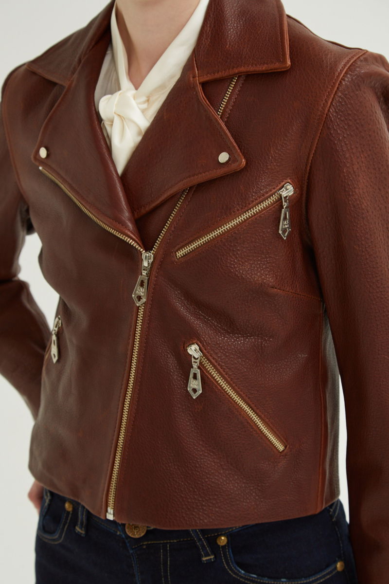 CAMPERA DE CUERO SCARLETT JUMBO // OVINO 