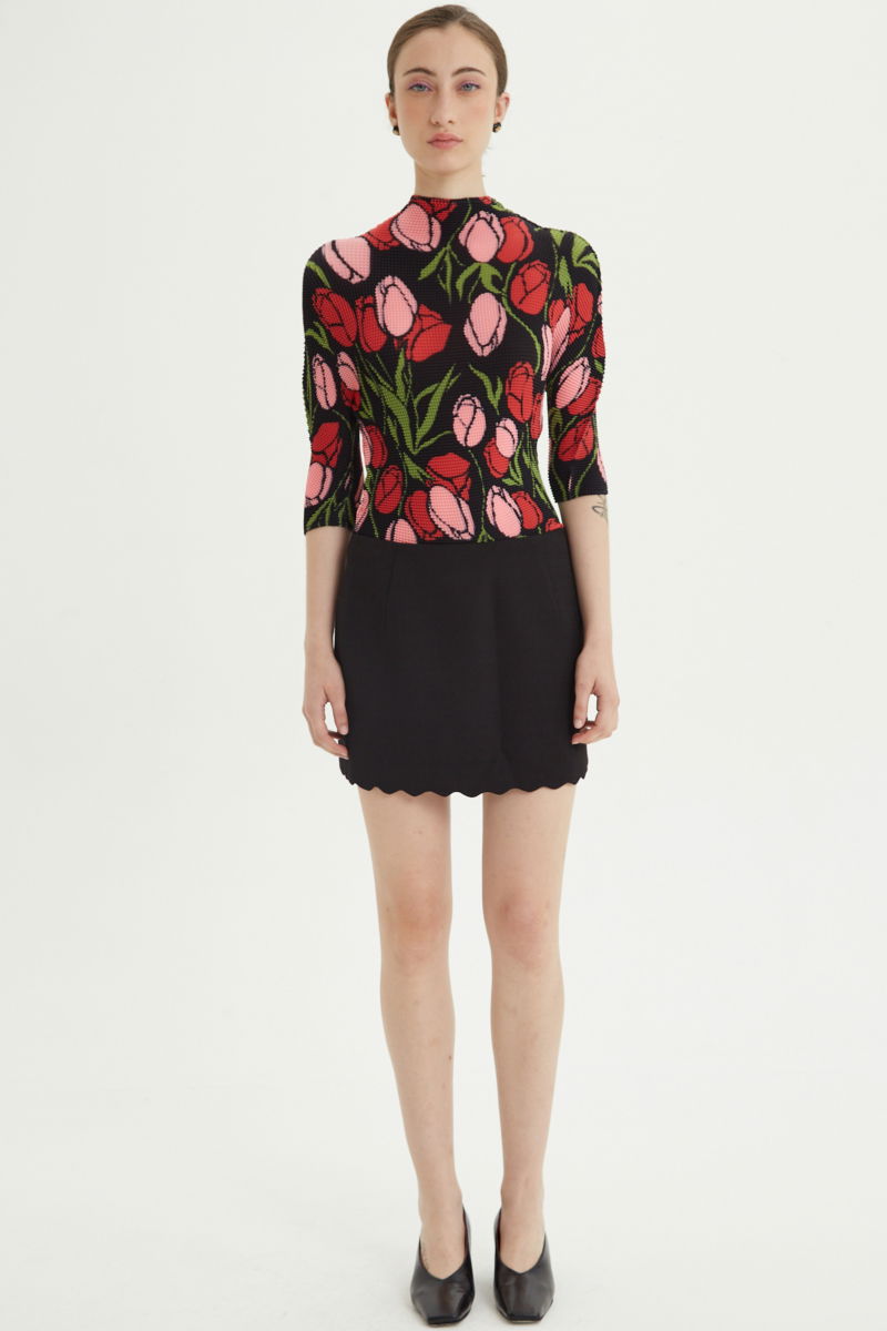  MINI FALDA SASTRERA SCALLOP