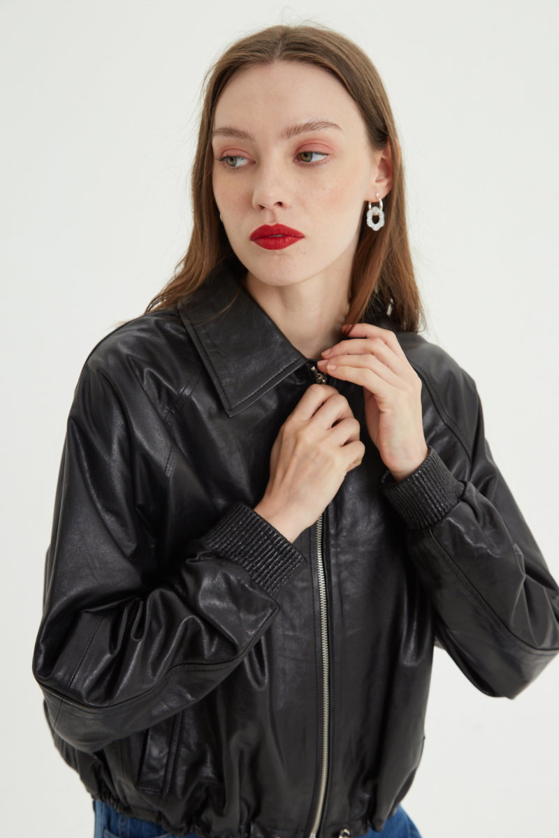 CAMPERA DE CUERO HEDY // OVINO