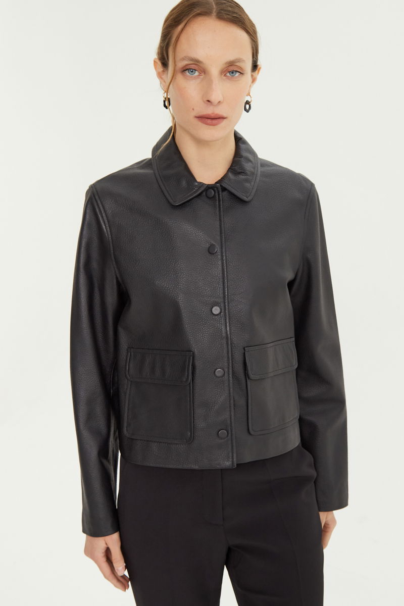 CAMPERA DE CUERO ZOE // OVINO