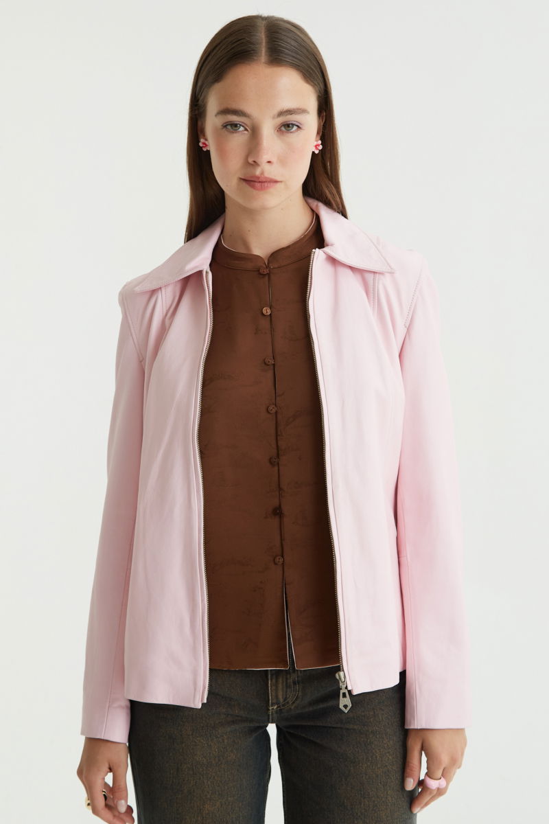 CAMPERA DE CUERO TRINY // OVINO ITALIANO