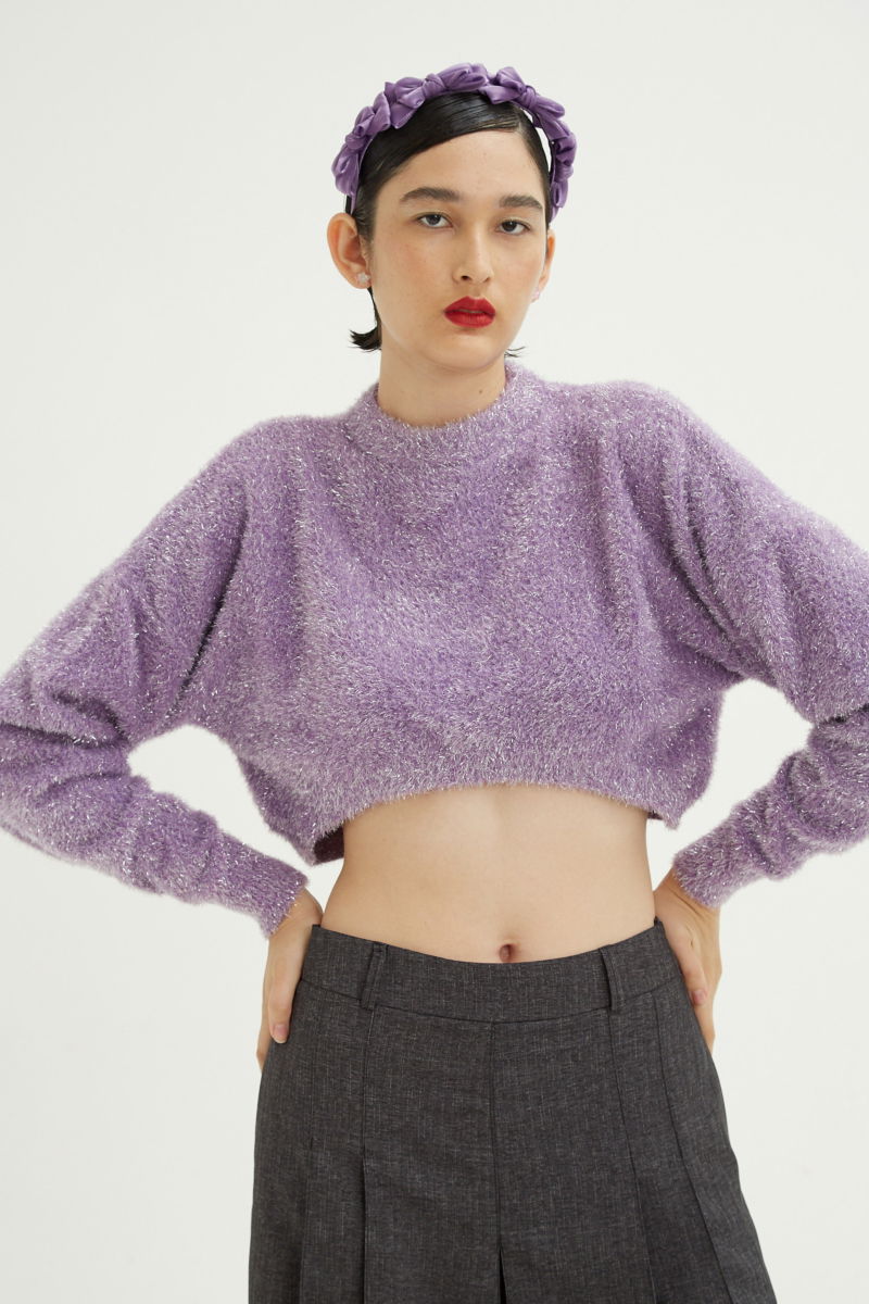 SWEATER FUZZ LUREX