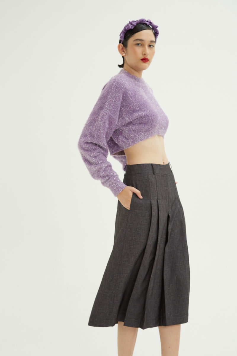 SWEATER FUZZ LUREX