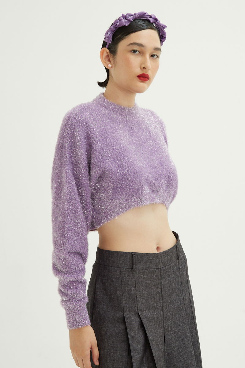 SWEATER FUZZ LUREX